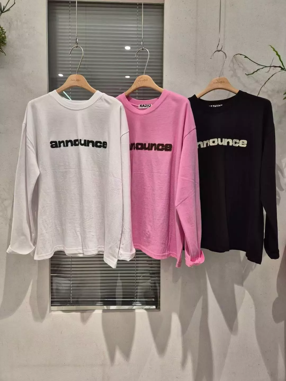 雙面刺繡字母運動風長袖