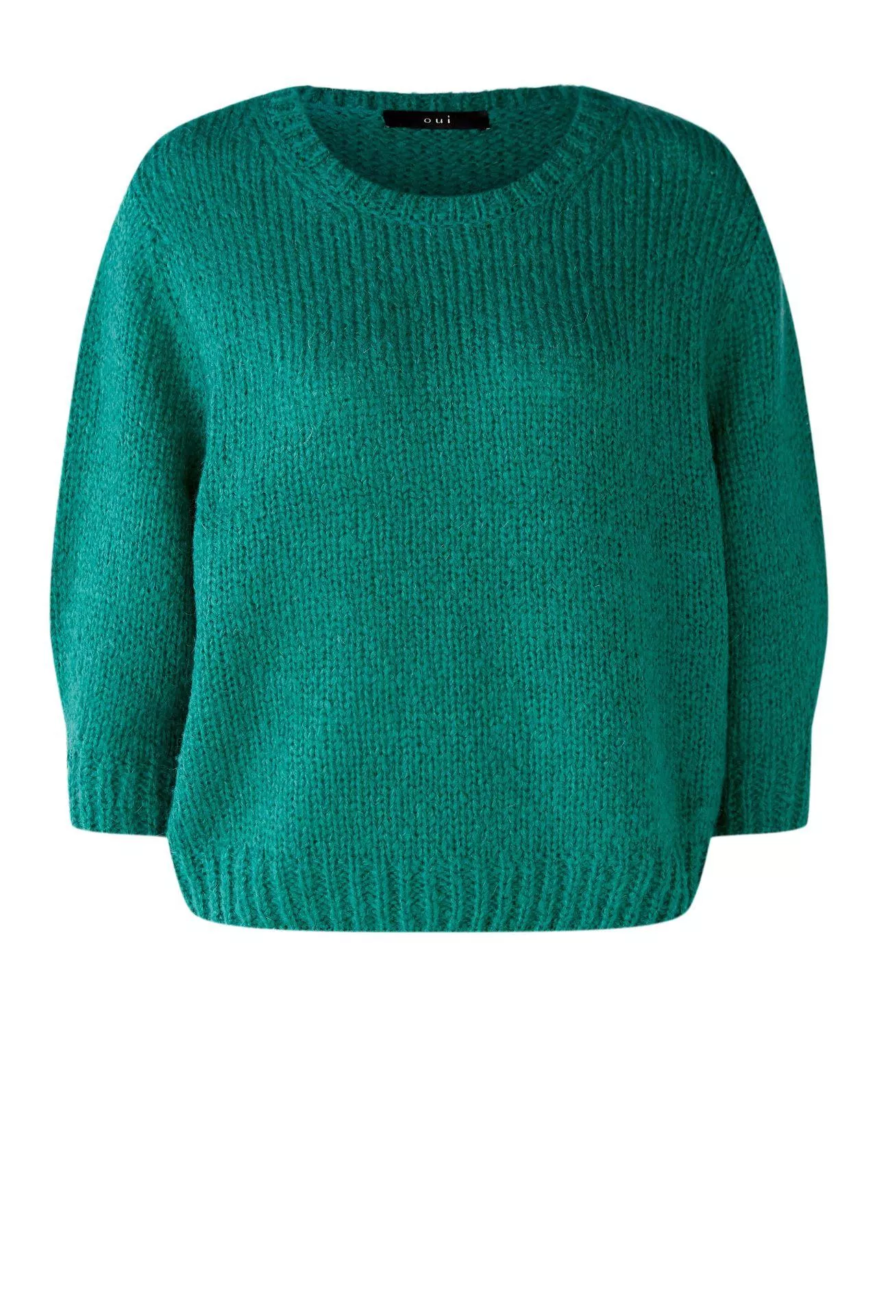 德國Oui-綠色基本款七分袖毛衣