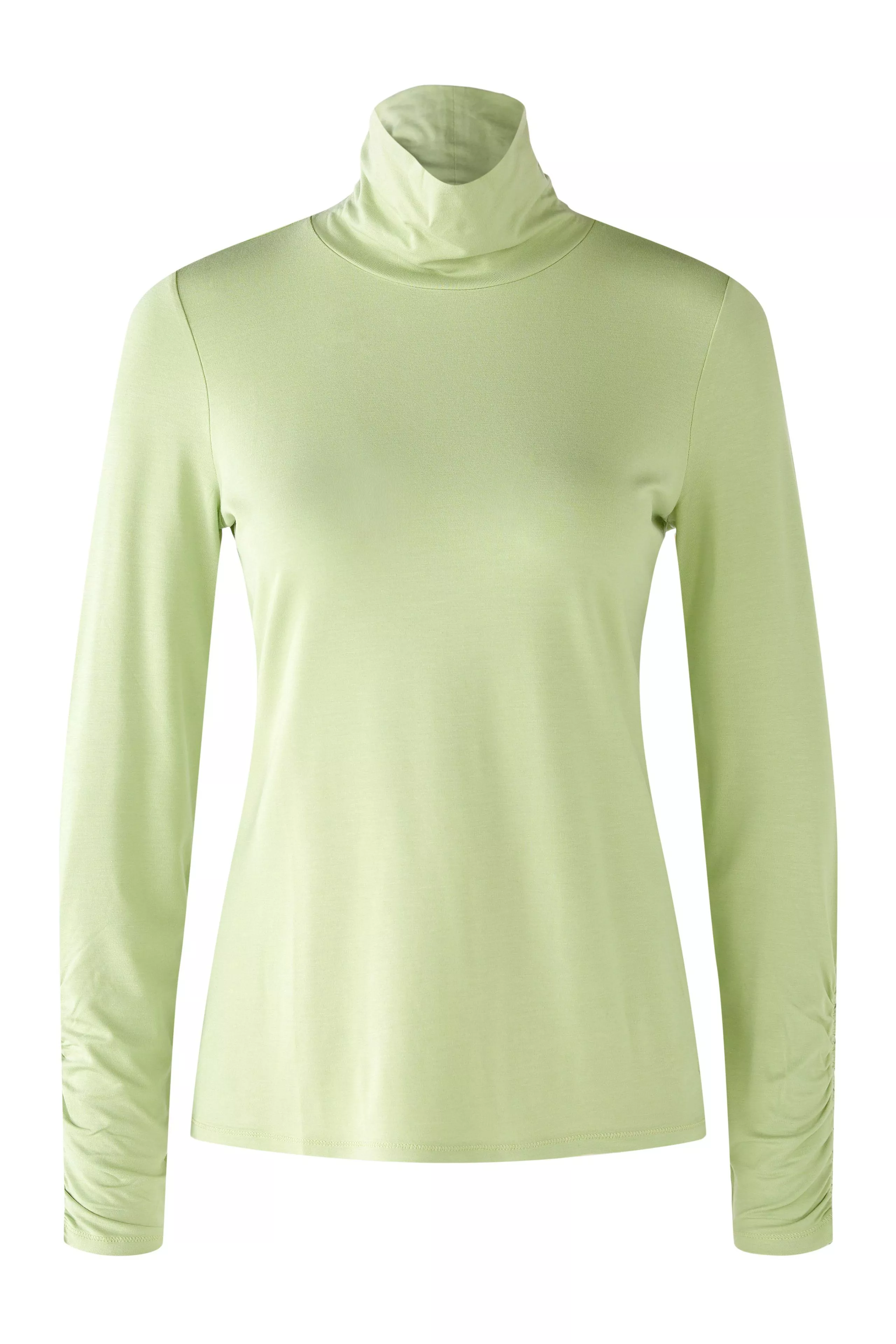 德國Oui-粉綠高領彈性內搭上衣