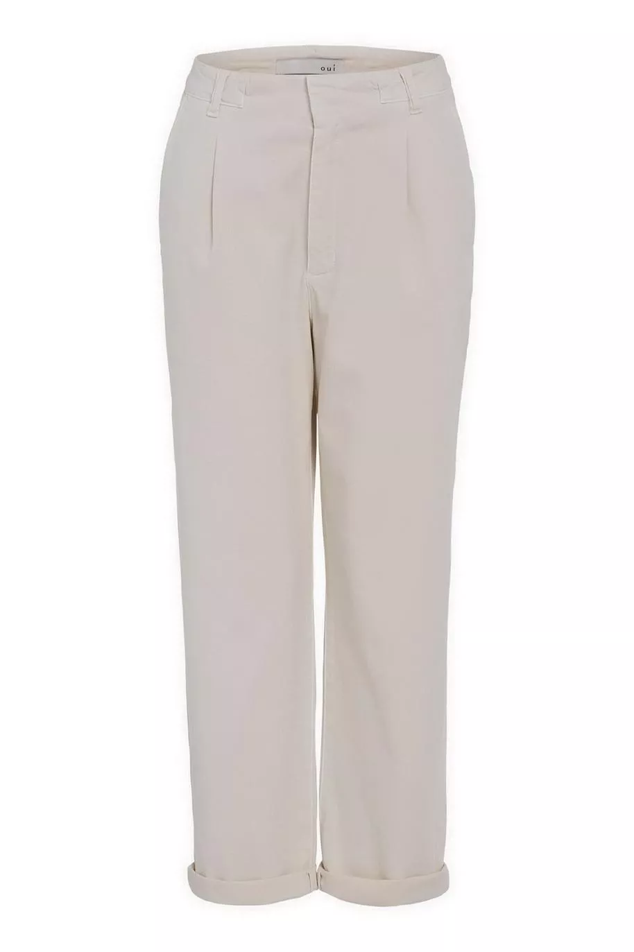 德國Oui-百合白萊卡棉休閒褲