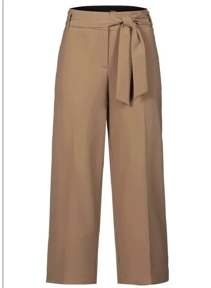 德國stehmann-駝色中低腰西裝褲