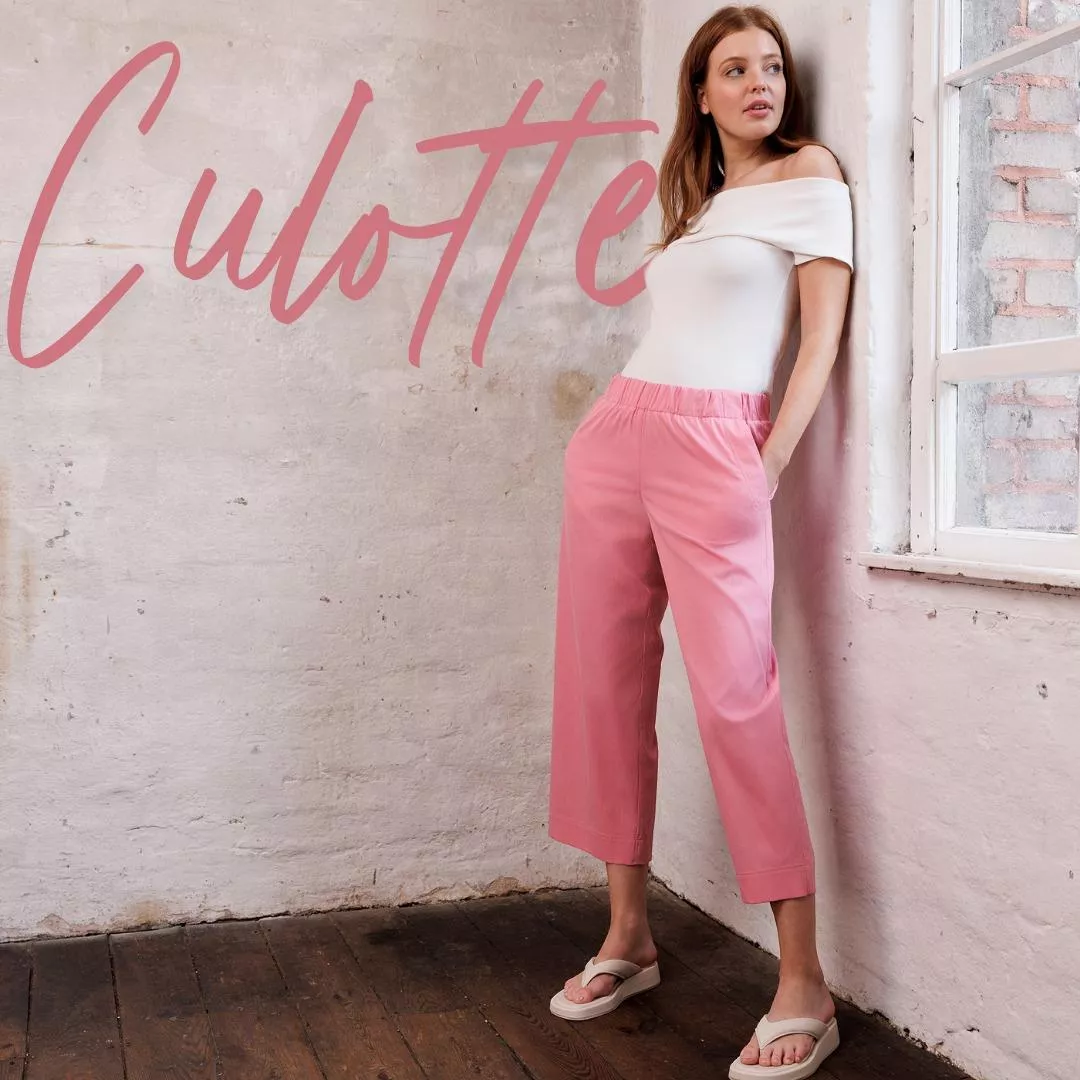 德國stehmann-鬆緊腰頭九分寬褲