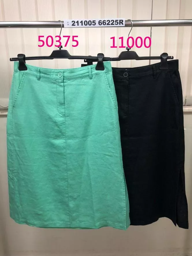 德國Gerry Weber-翠梅綠亞麻開叉裙