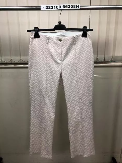 德國Gerry Weber-百合白金屬光中腰長褲