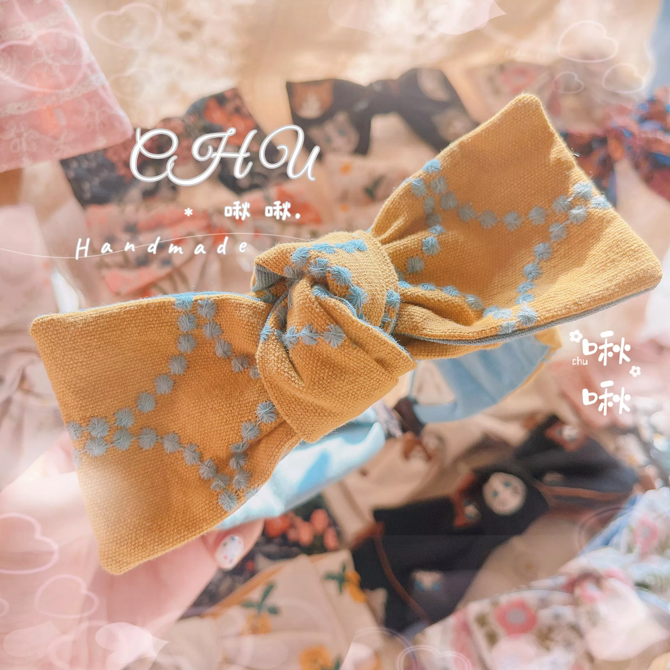 刺繡花圈