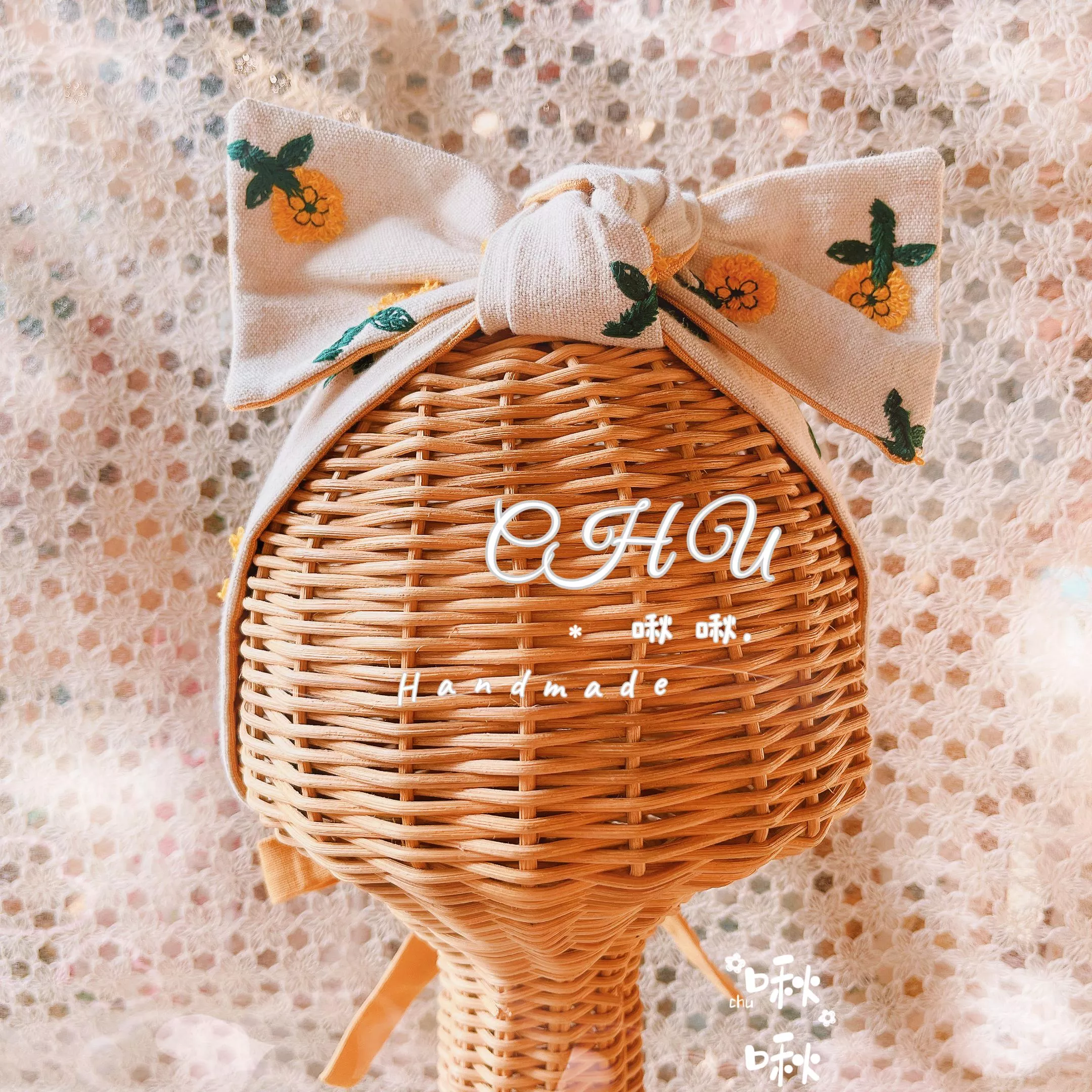 刺繡捲捲 🌼 小黃花
