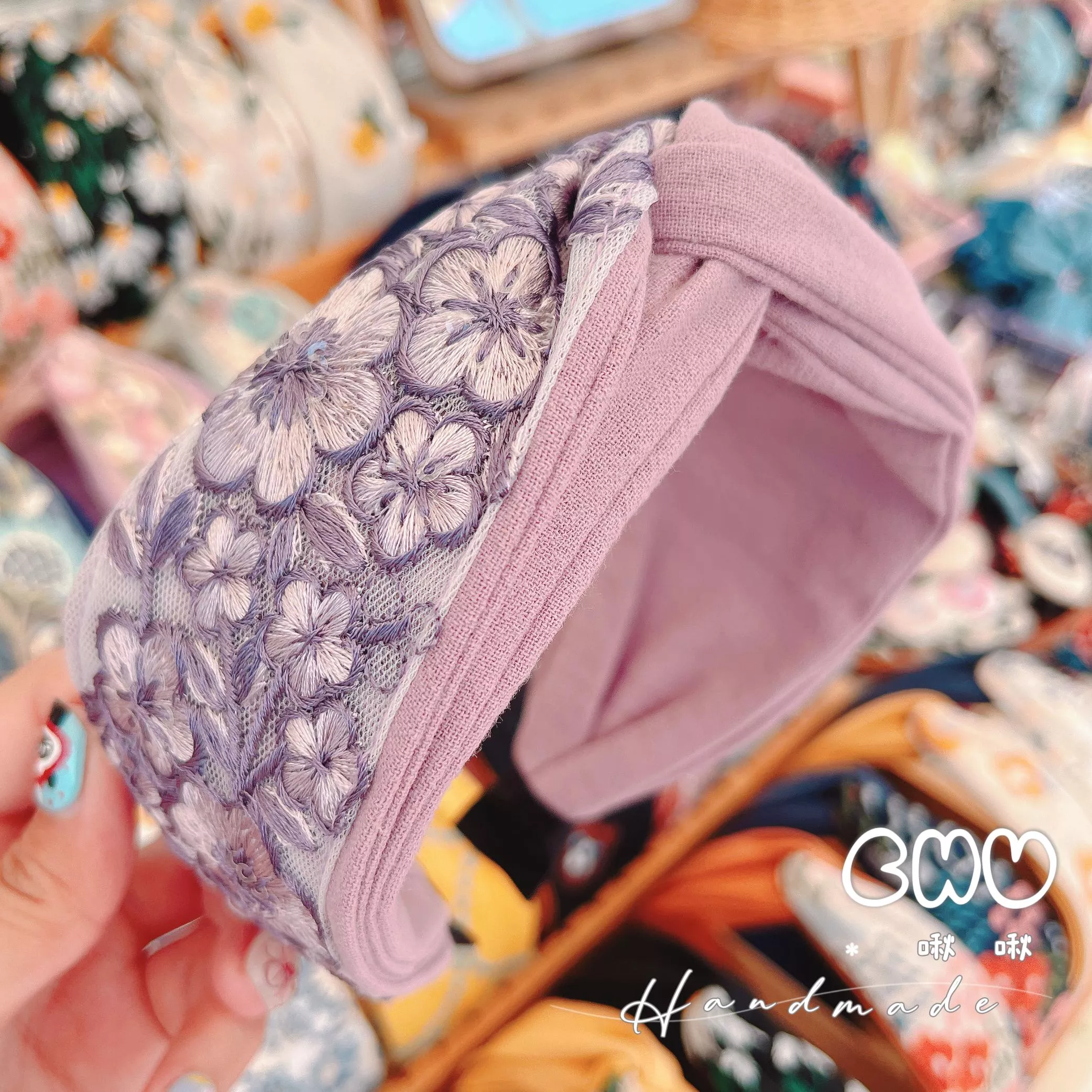 印度刺繡織帶｜梅菲瑟｜交叉髮箍
