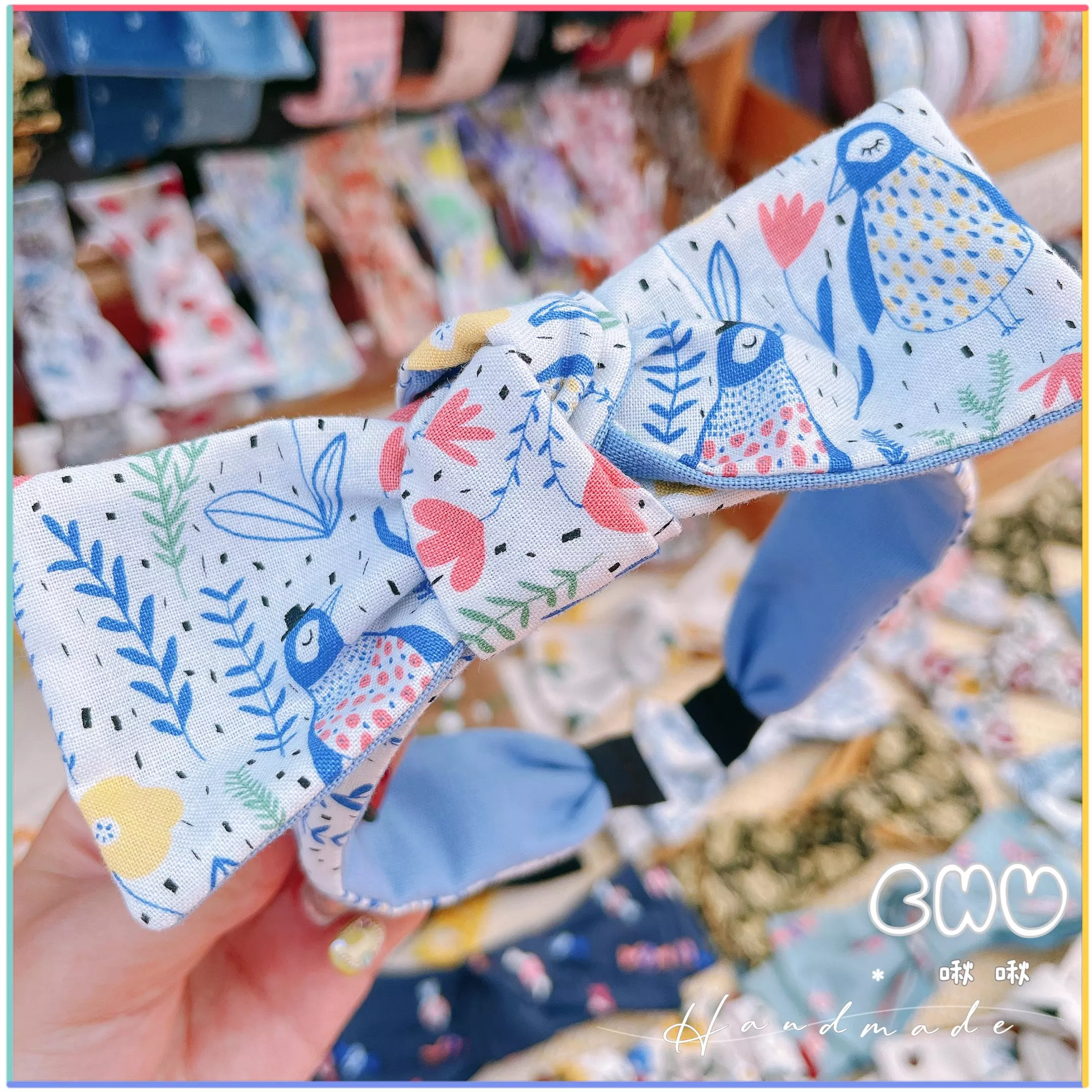鴿子｜細款 蝴蝶結 髮箍