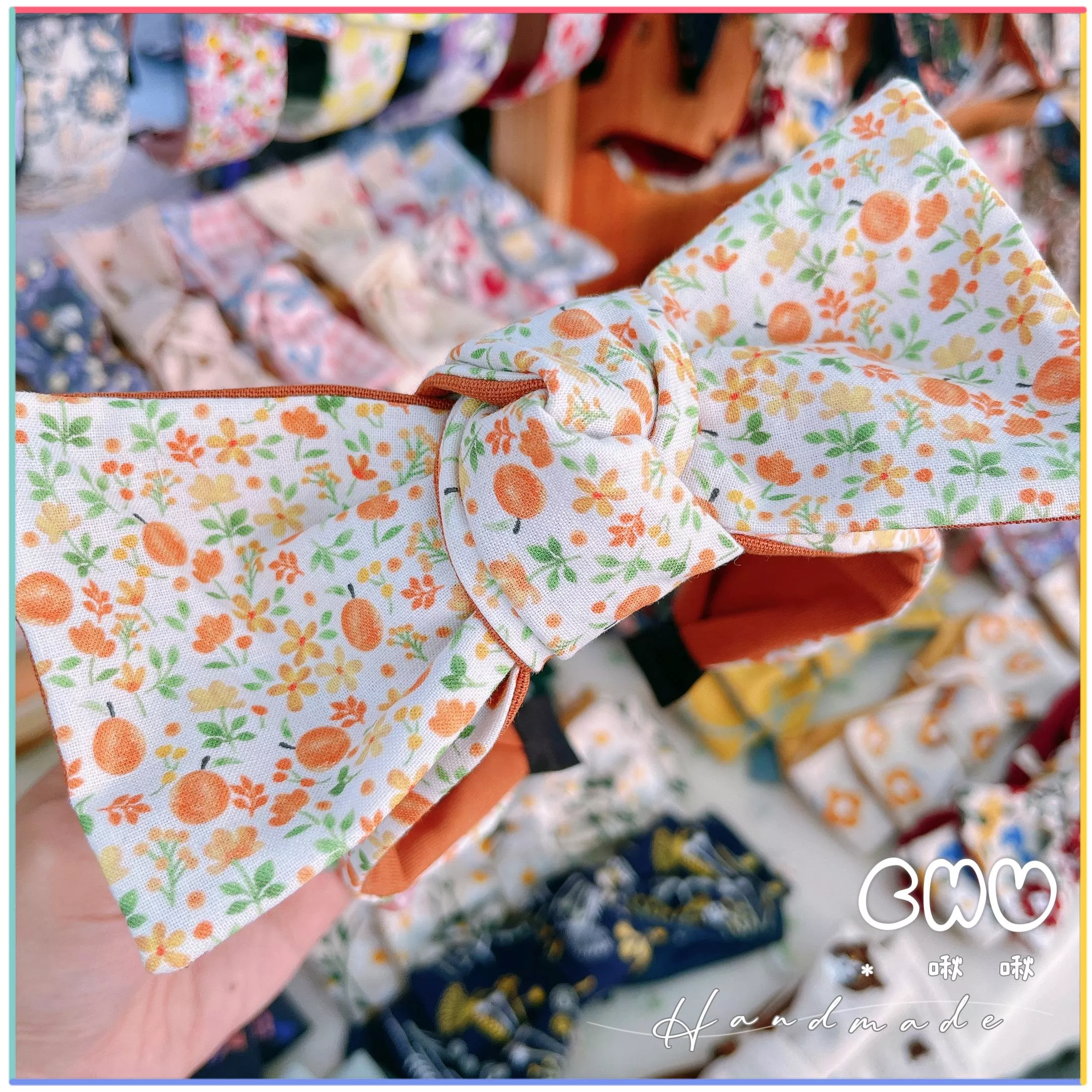 小橘子🍊｜寬版 蝴蝶結 髮箍