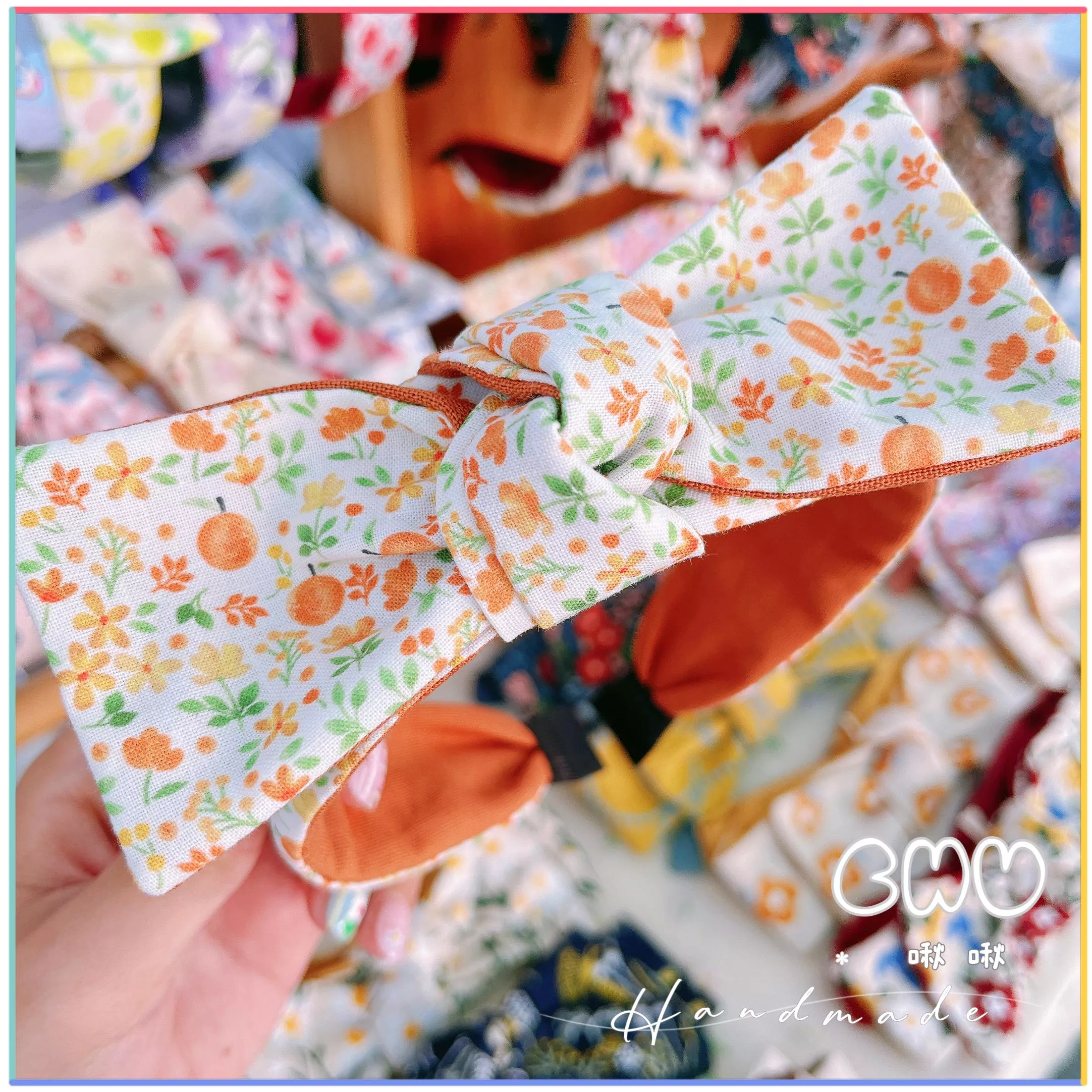 小橘子🍊｜細款 蝴蝶結 髮箍