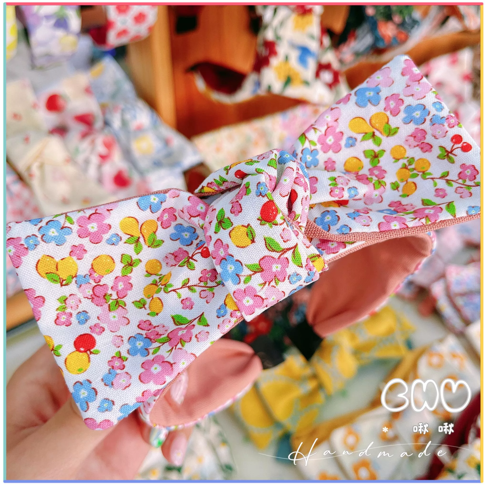 草莓🍓花園｜細款 蝴蝶結 髮箍