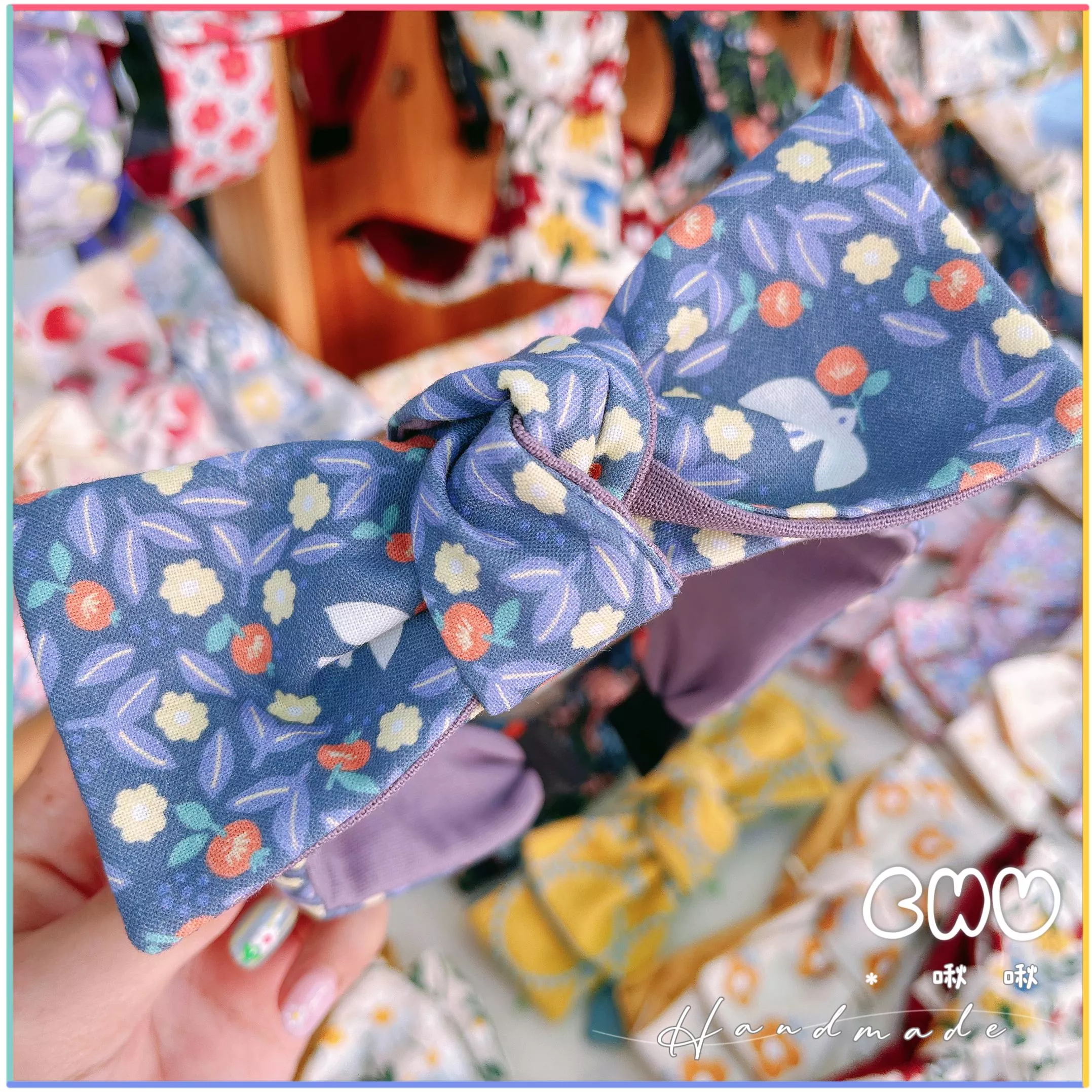 和平白鴿🕊️｜細版 蝴蝶結 髮箍