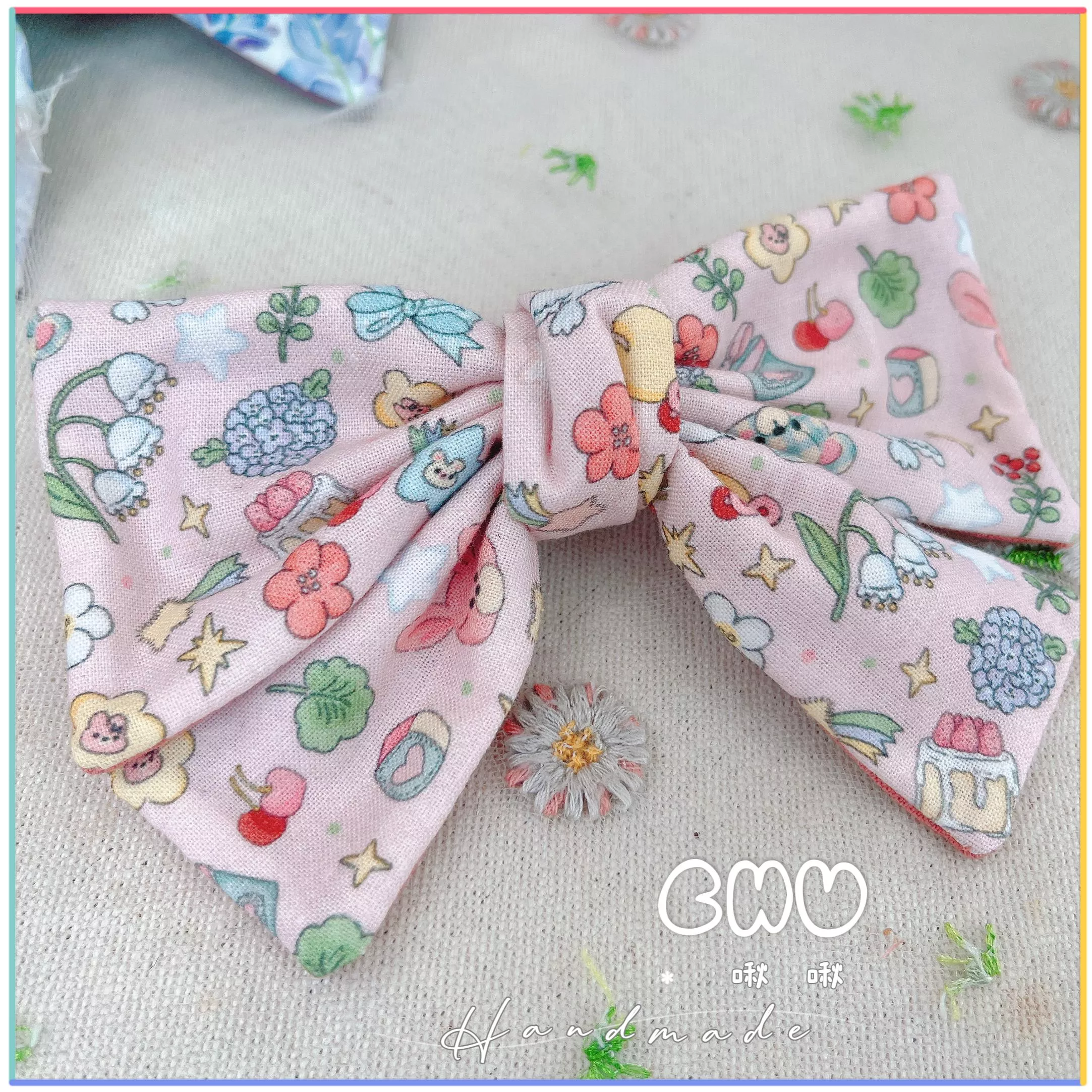 啾啾的娃娃屋🧸｜啾啾 蝴蝶結彈簧髮夾