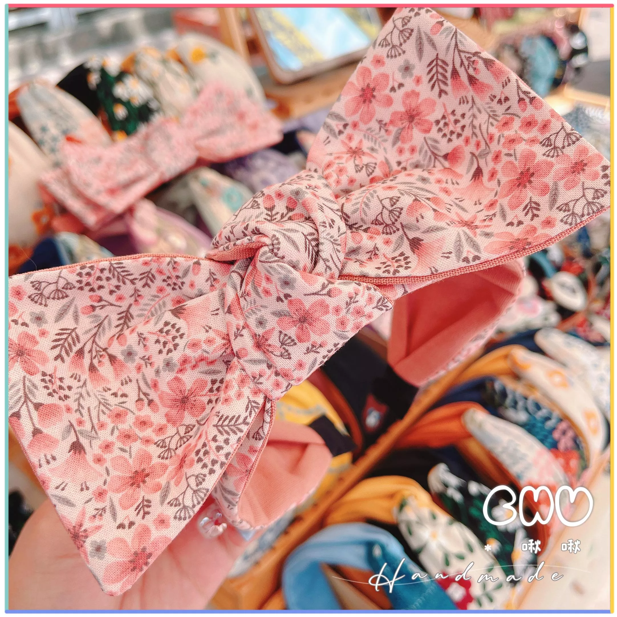 櫻花🌸｜寬版 蝴蝶結 髮箍