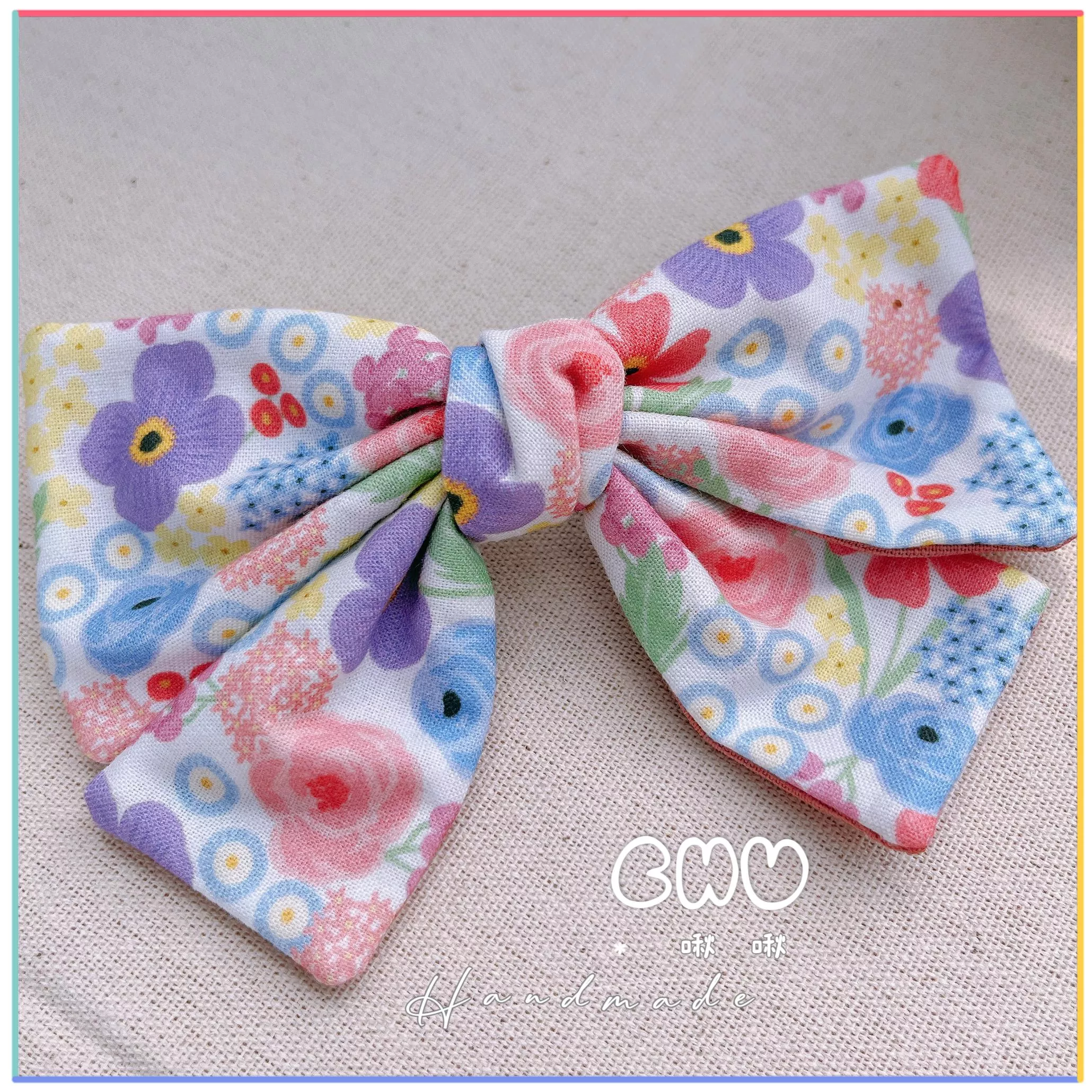 繽紛花朵｜啾啾 彈簧髮夾