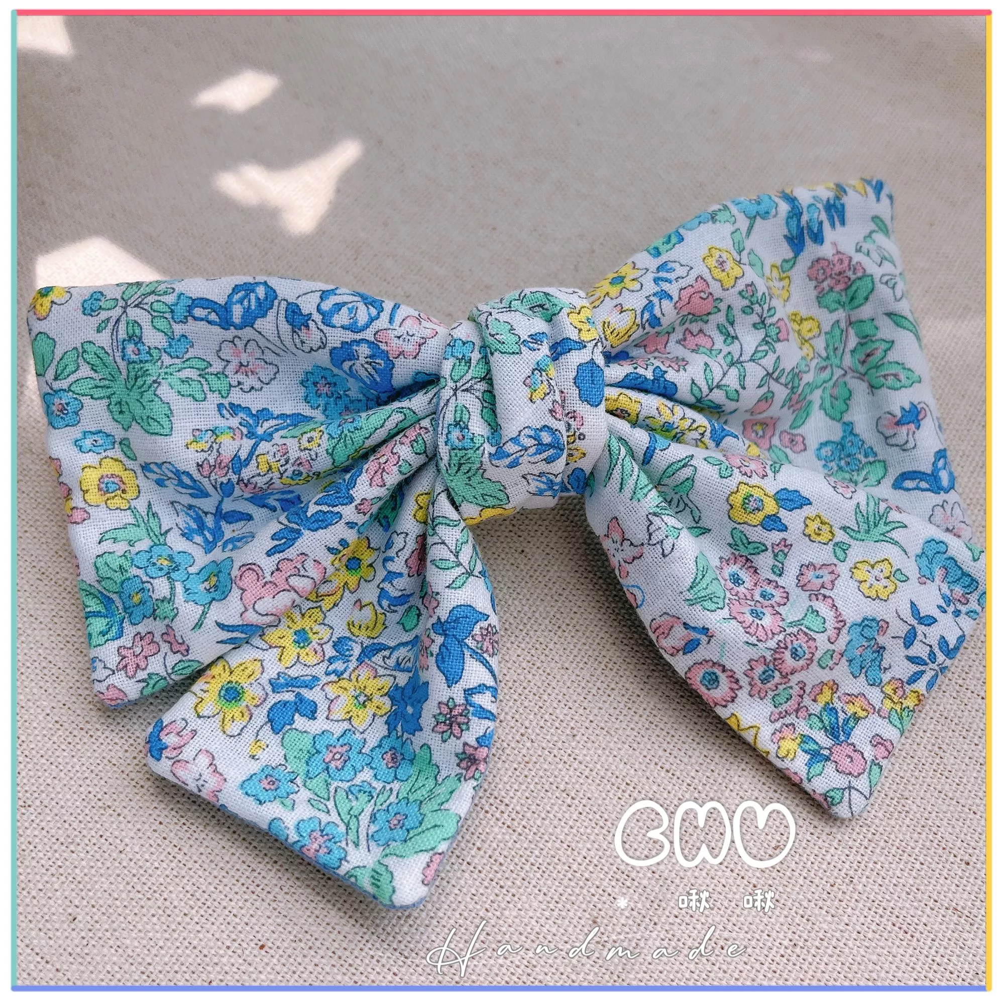 藍色花園｜啾啾 彈簧髮夾