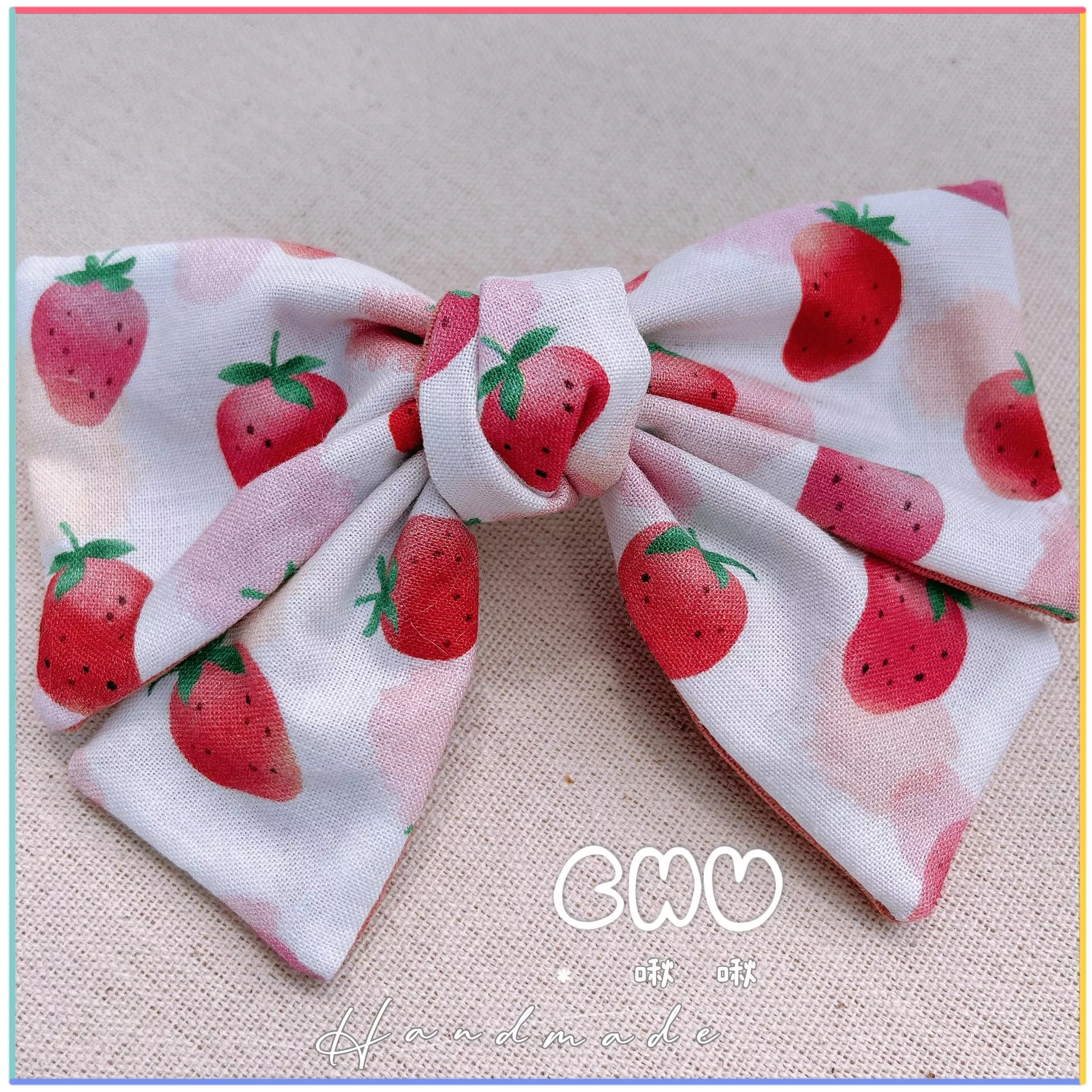 大顆🍓草莓｜啾啾 彈簧髮夾