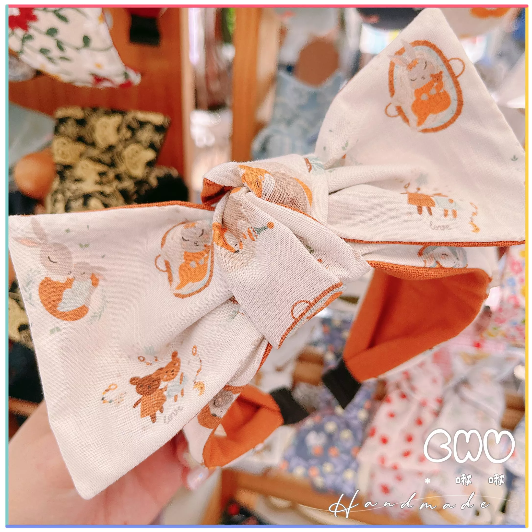 搖籃中的小兔🐰｜寬版 蝴蝶結 髮箍