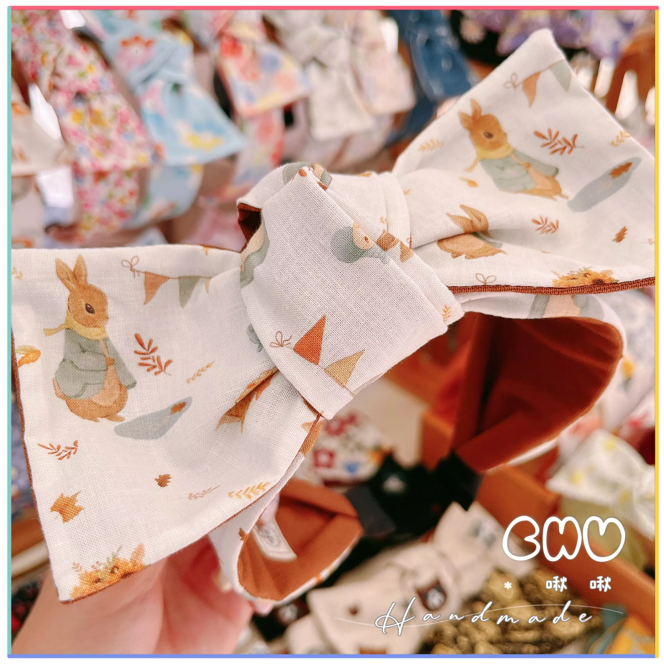 🍂 比得兔 🍂｜寬版 蝴蝶結 髮
