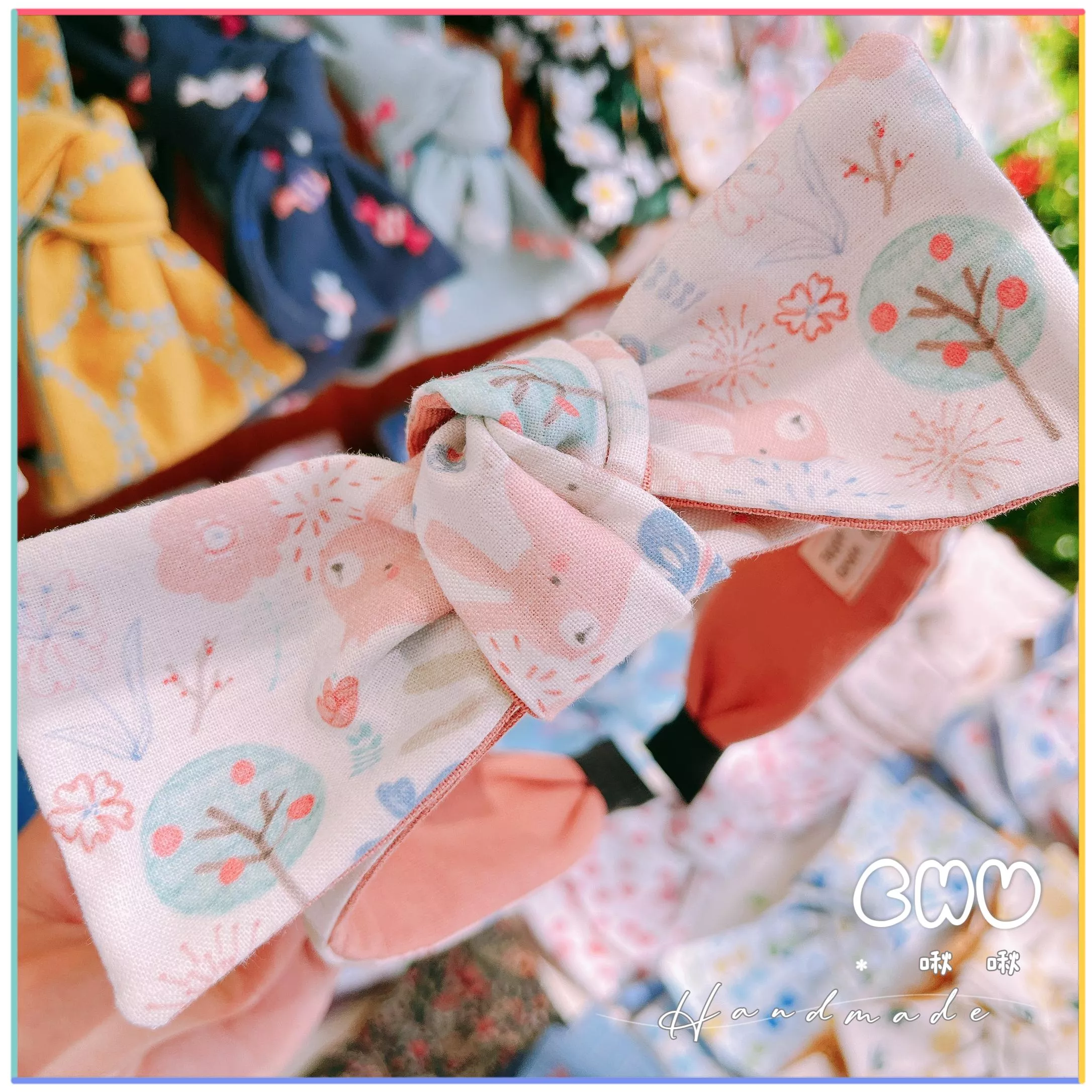 兔兔｜細版 蝴蝶結 髮箍