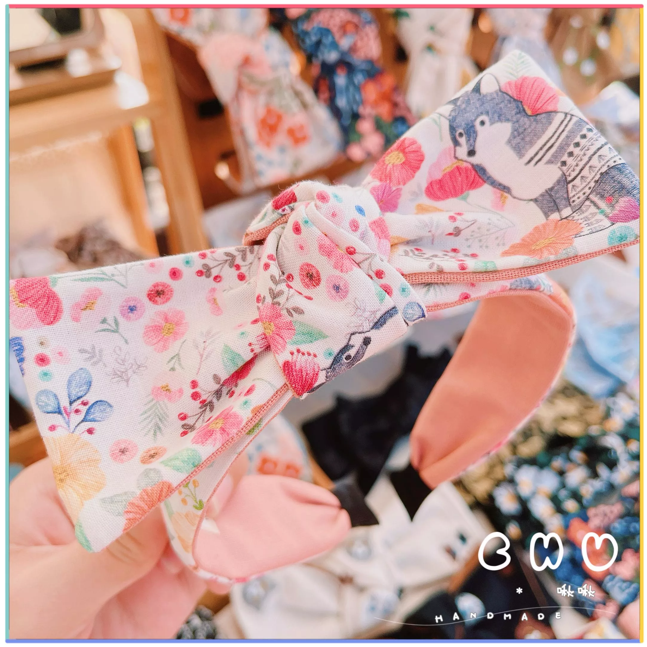 花園裏的小狐狸🦊｜細版 蝴蝶結 髮箍