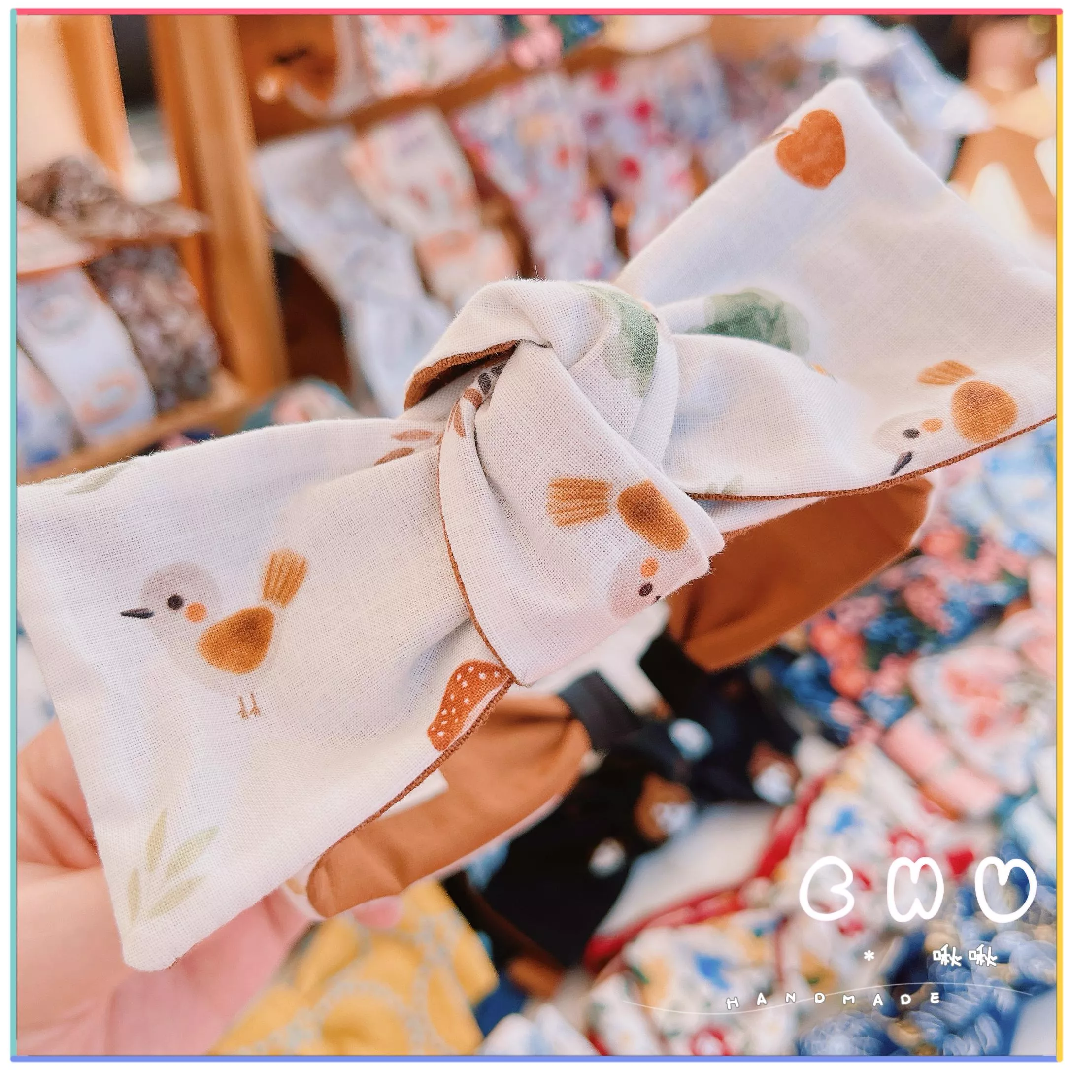 小麻雀｜細版 蝴蝶結 髮箍