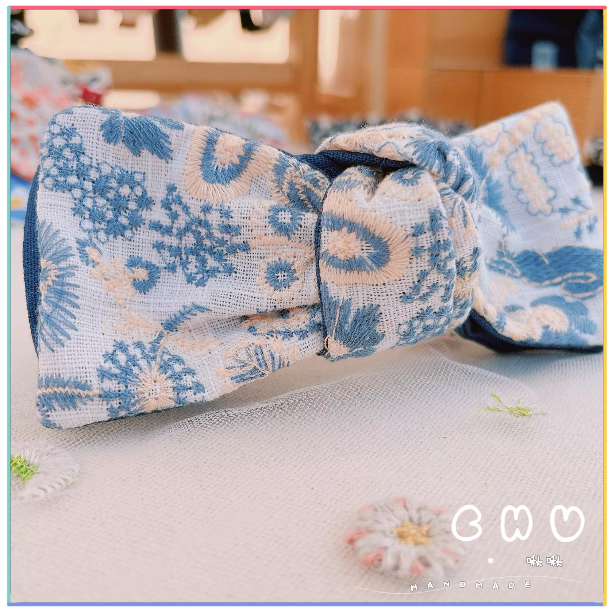 刺繡款｜氣質姐姐款｜啾啾 馬尾夾