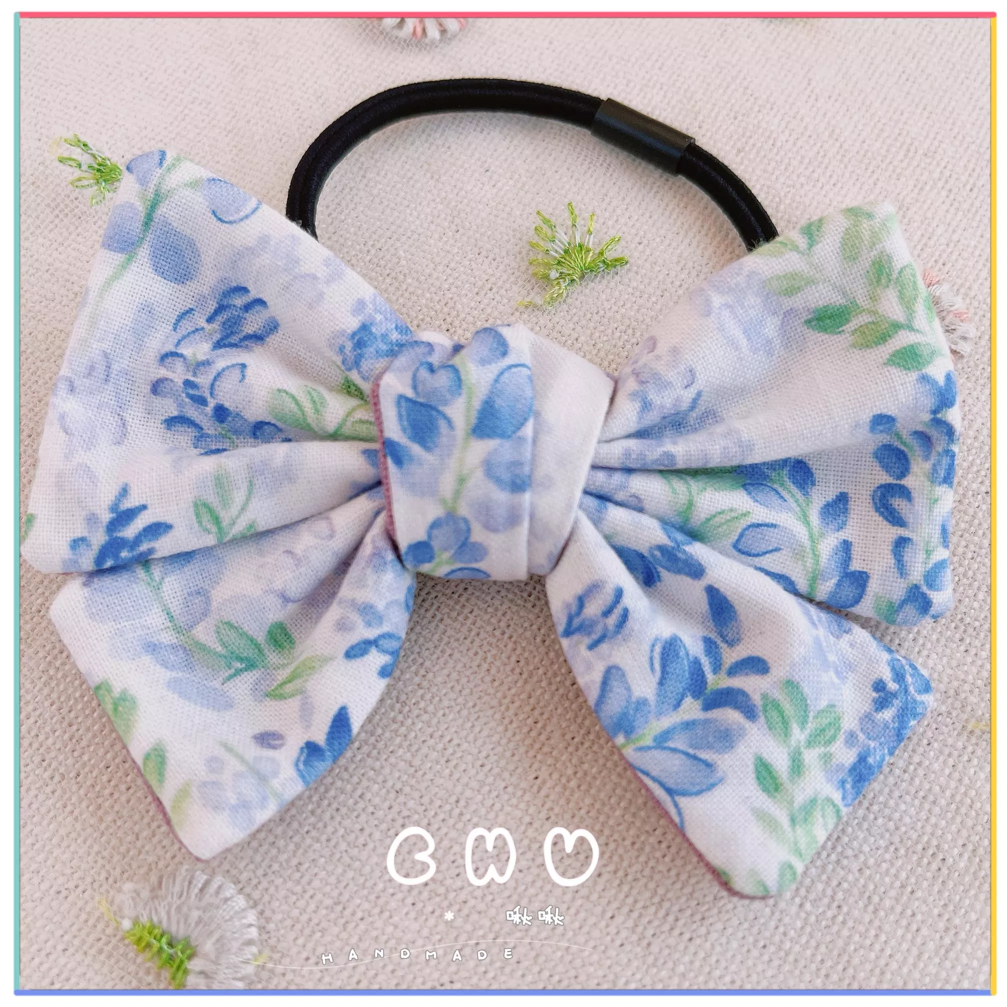 薰衣草｜綁綁小髮圈