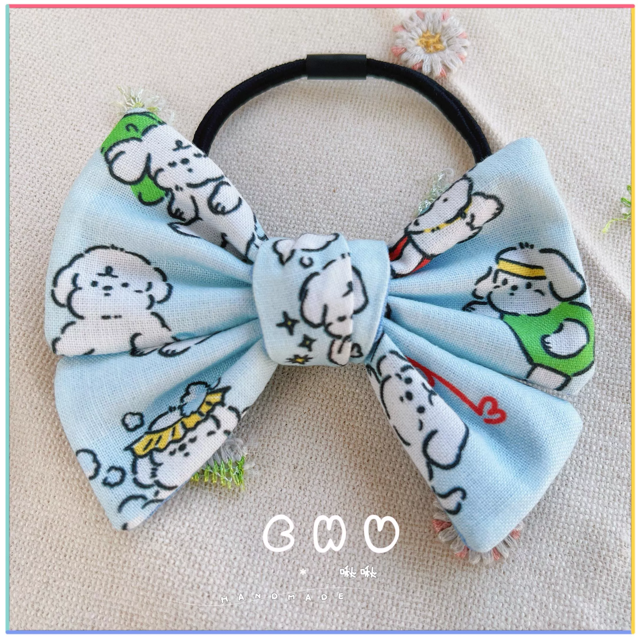 馬爾濟斯狗狗🐶｜綁綁小髮圈