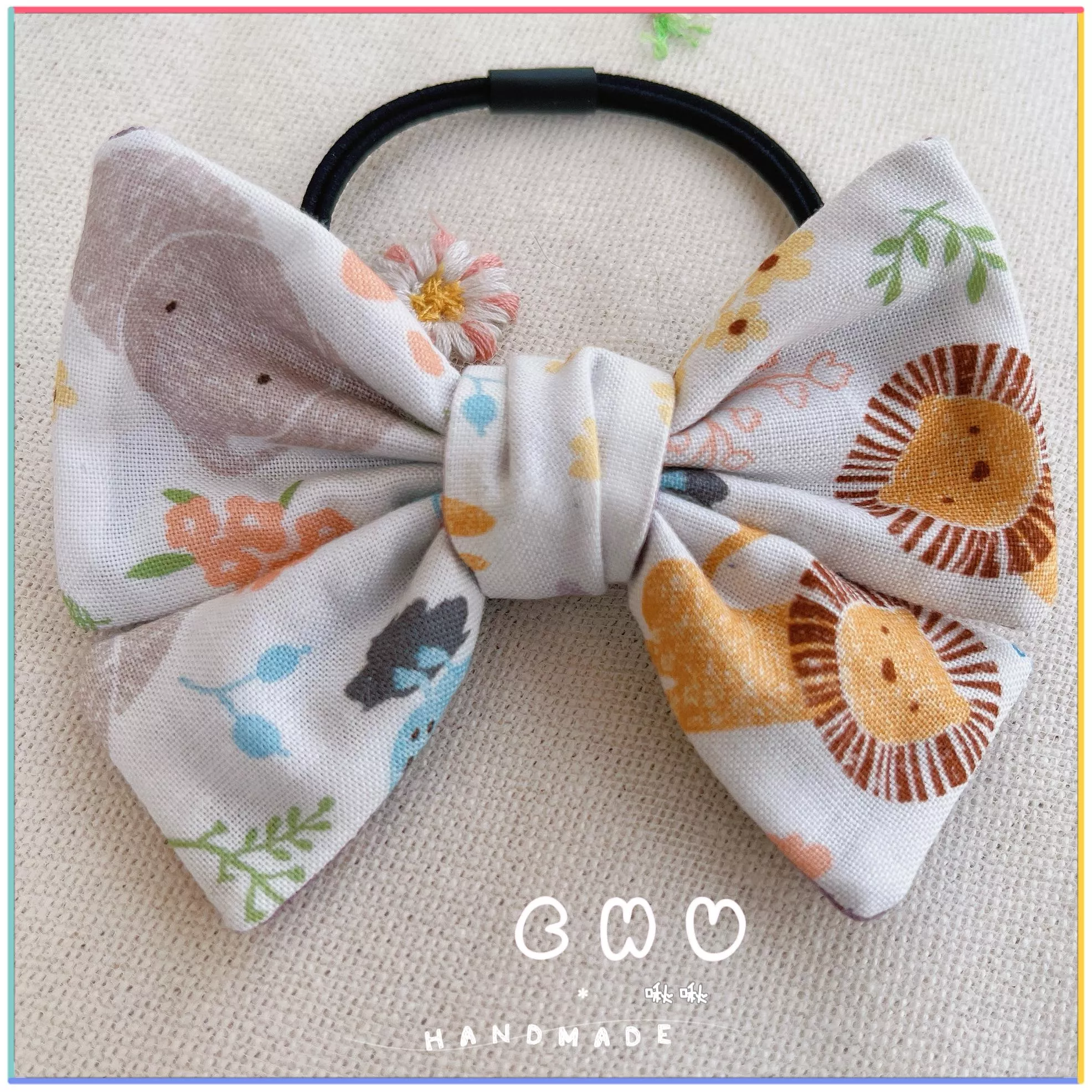 獅子&大象｜綁綁小髮圈