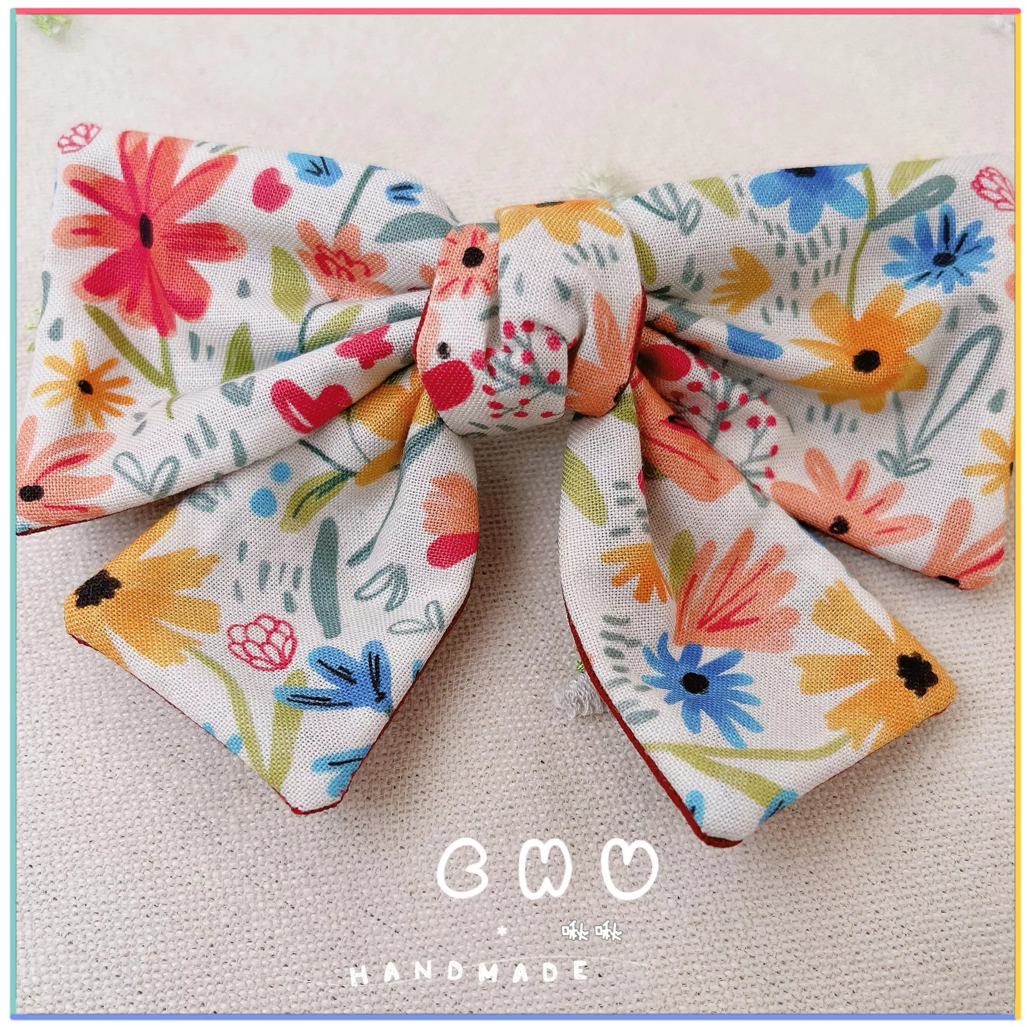 彩色波斯菊🌼｜啾啾 彈簧髮夾