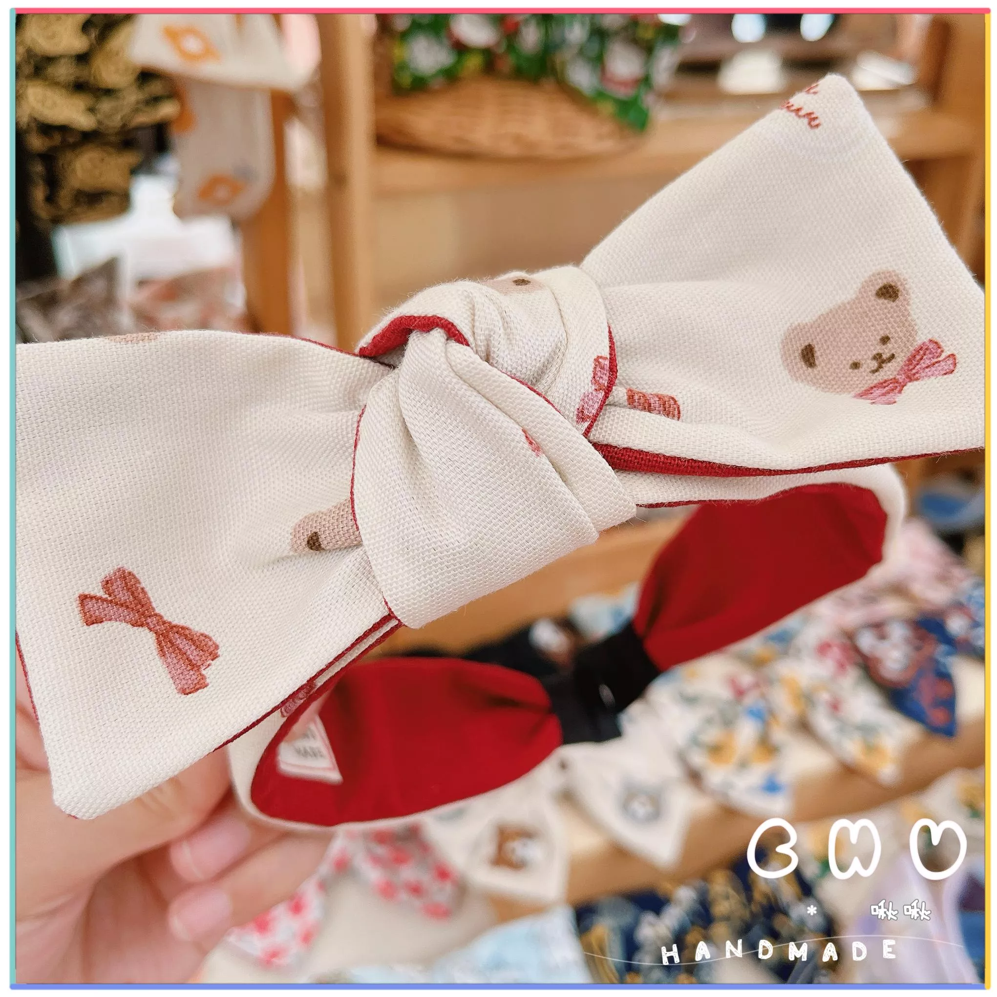 🎀 小熊｜細版 蝴蝶結 髮箍