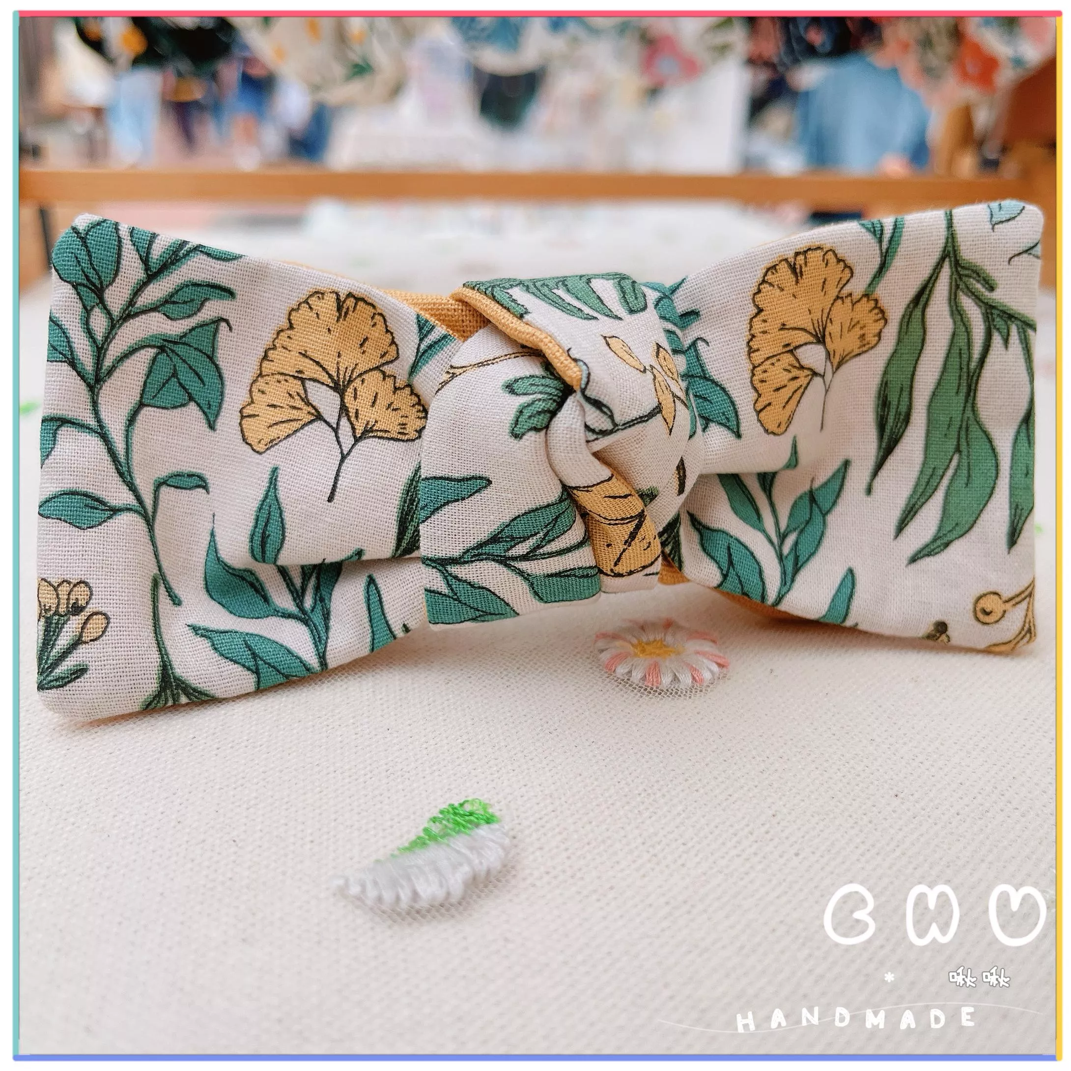 蕨葉(黃)｜啾啾 馬尾夾