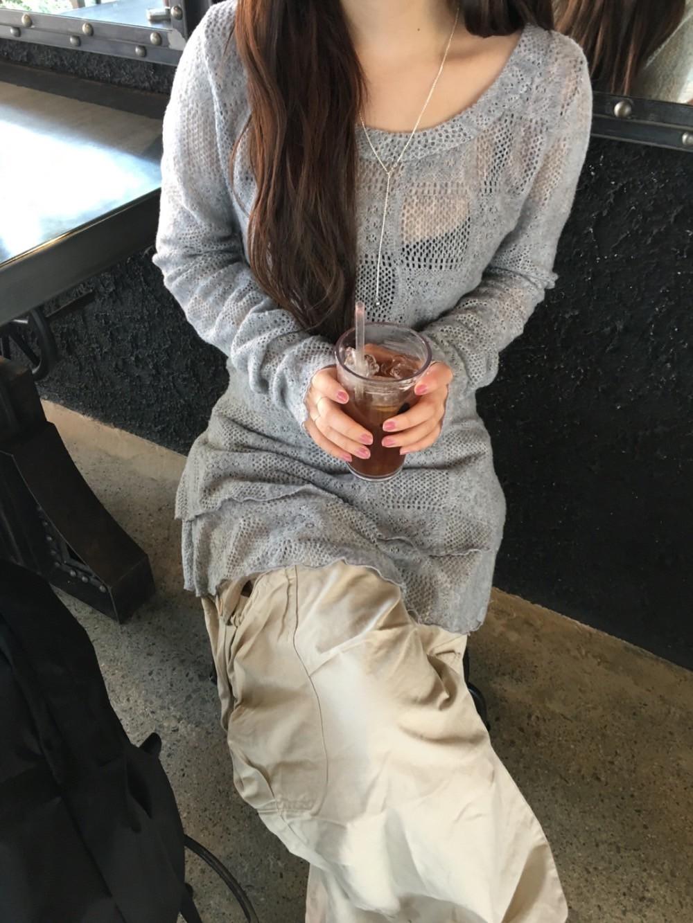 Knit mini ops/top(4color)
