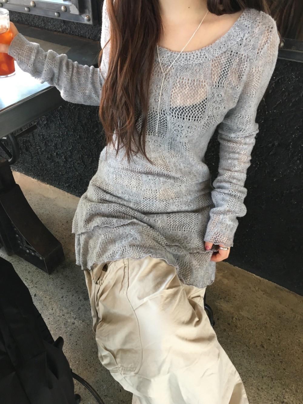 Knit mini ops/top(4color)