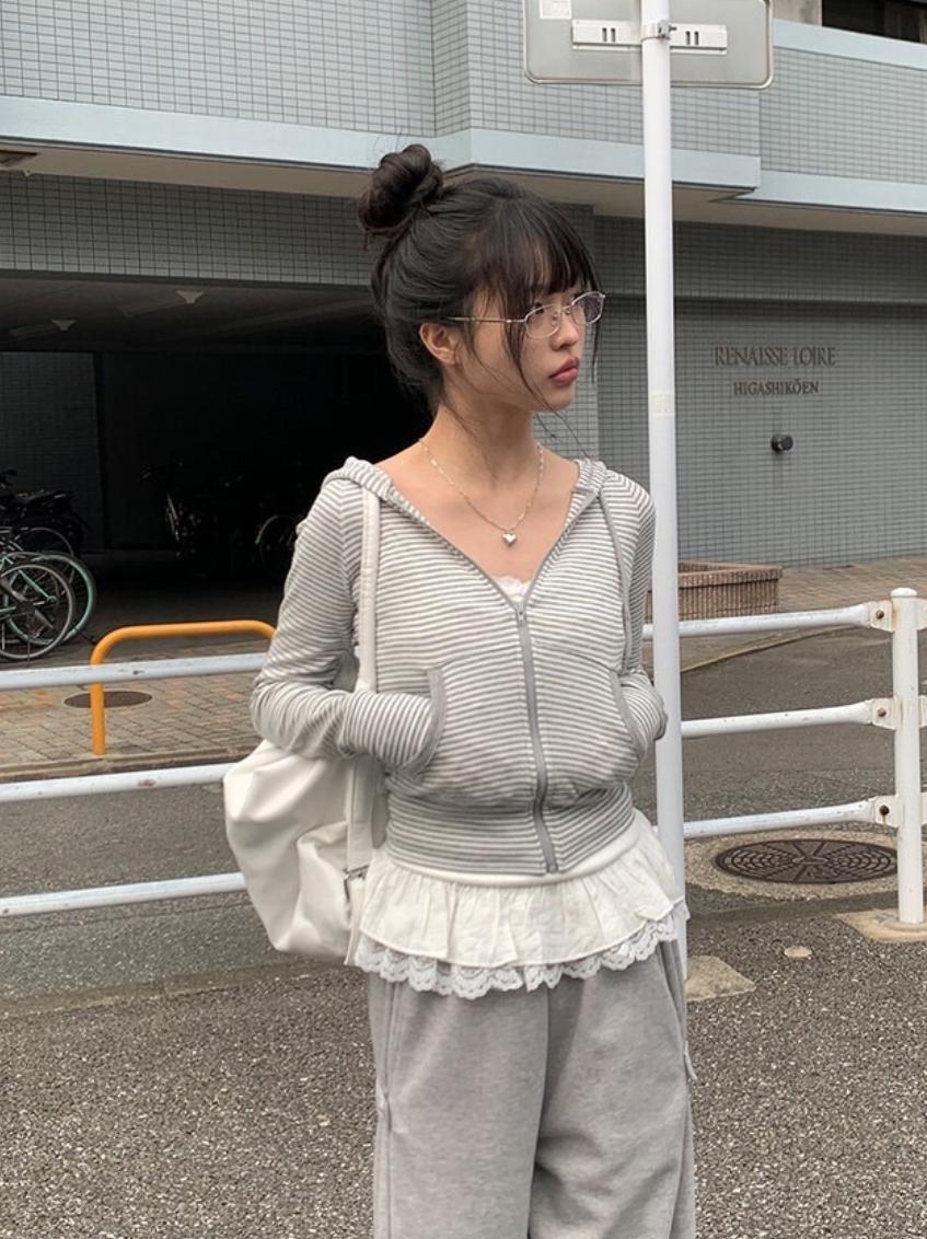 Striped coat(2color)