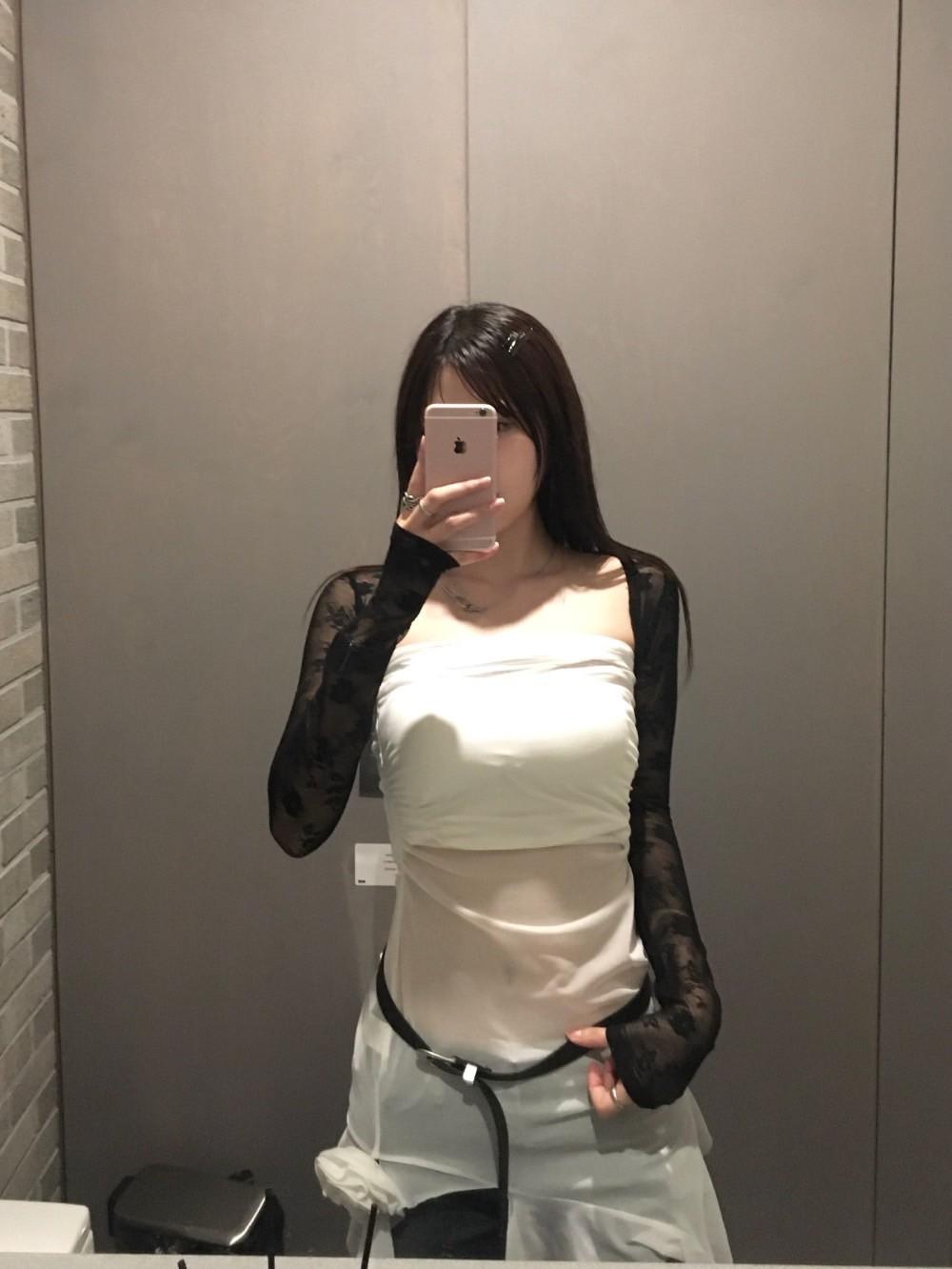 Lace short cardigan(2color)