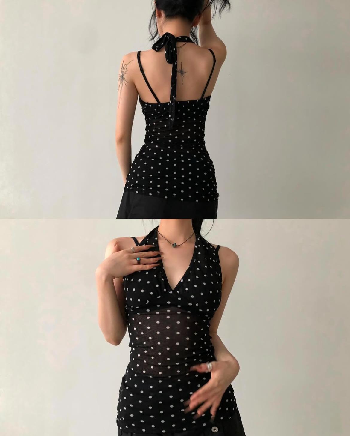 Deep v dot top(2color)