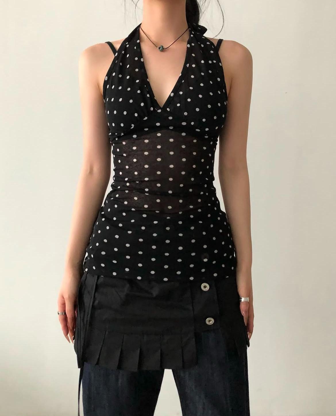 Deep v dot top(2color)