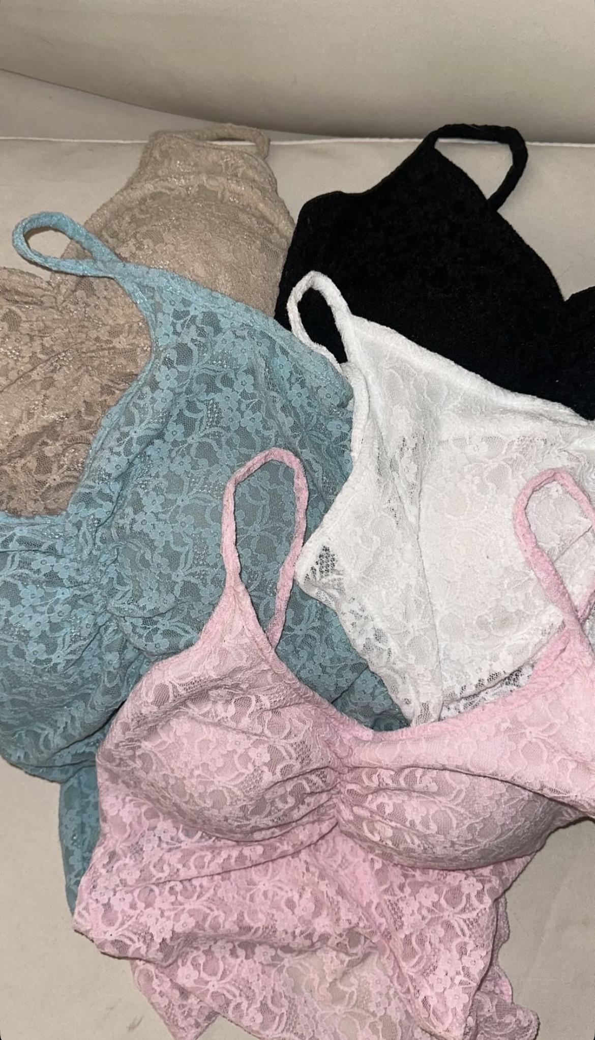 Hearts lace bra top(5color)