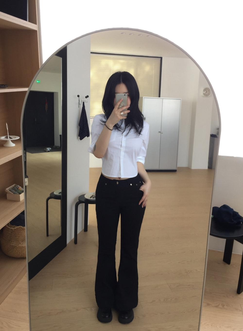 (OOTJ)stud pocket bootcut pt