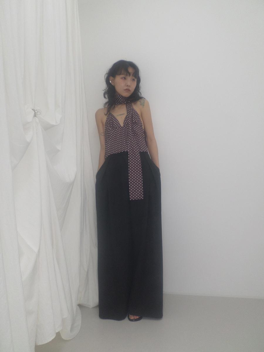 Jerry Dot Tie Backless Sleeveless