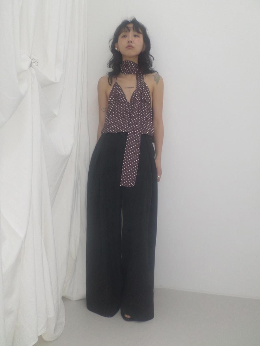 Jerry Dot Tie Backless Sleeveless
