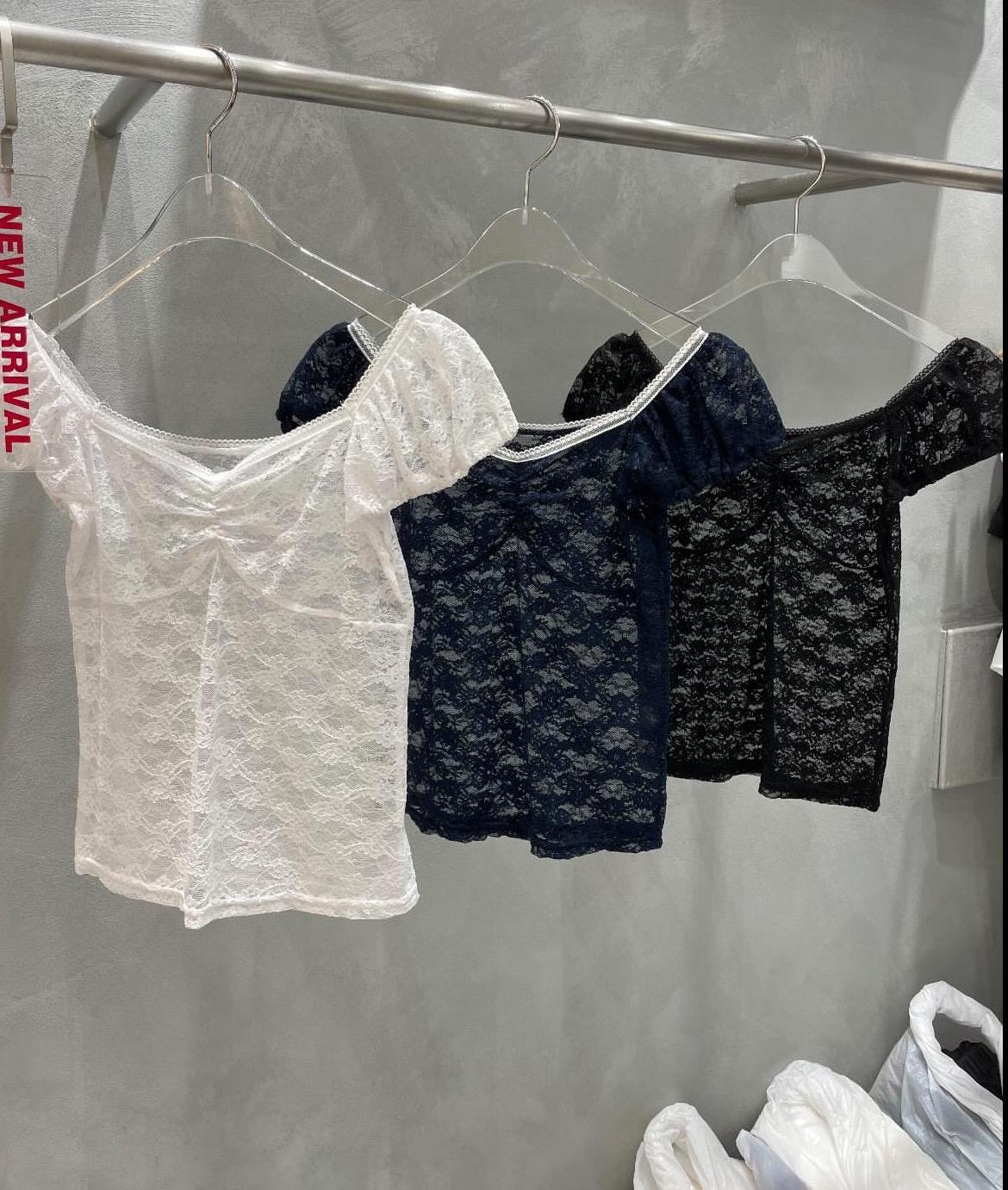 Sweety Slim Lace T (3color)
