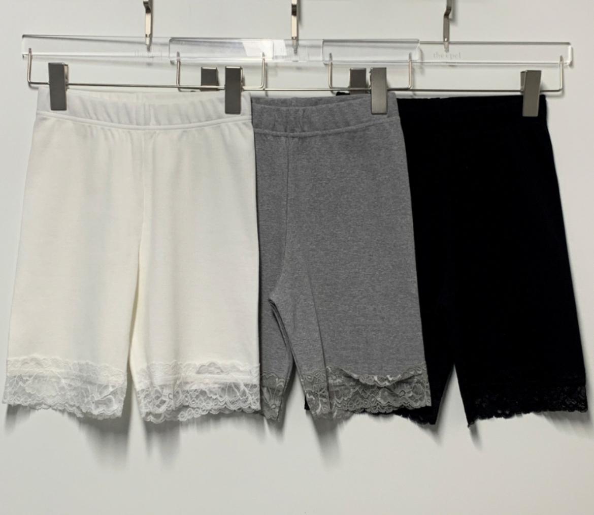 Lace Biker Shorts (3color)