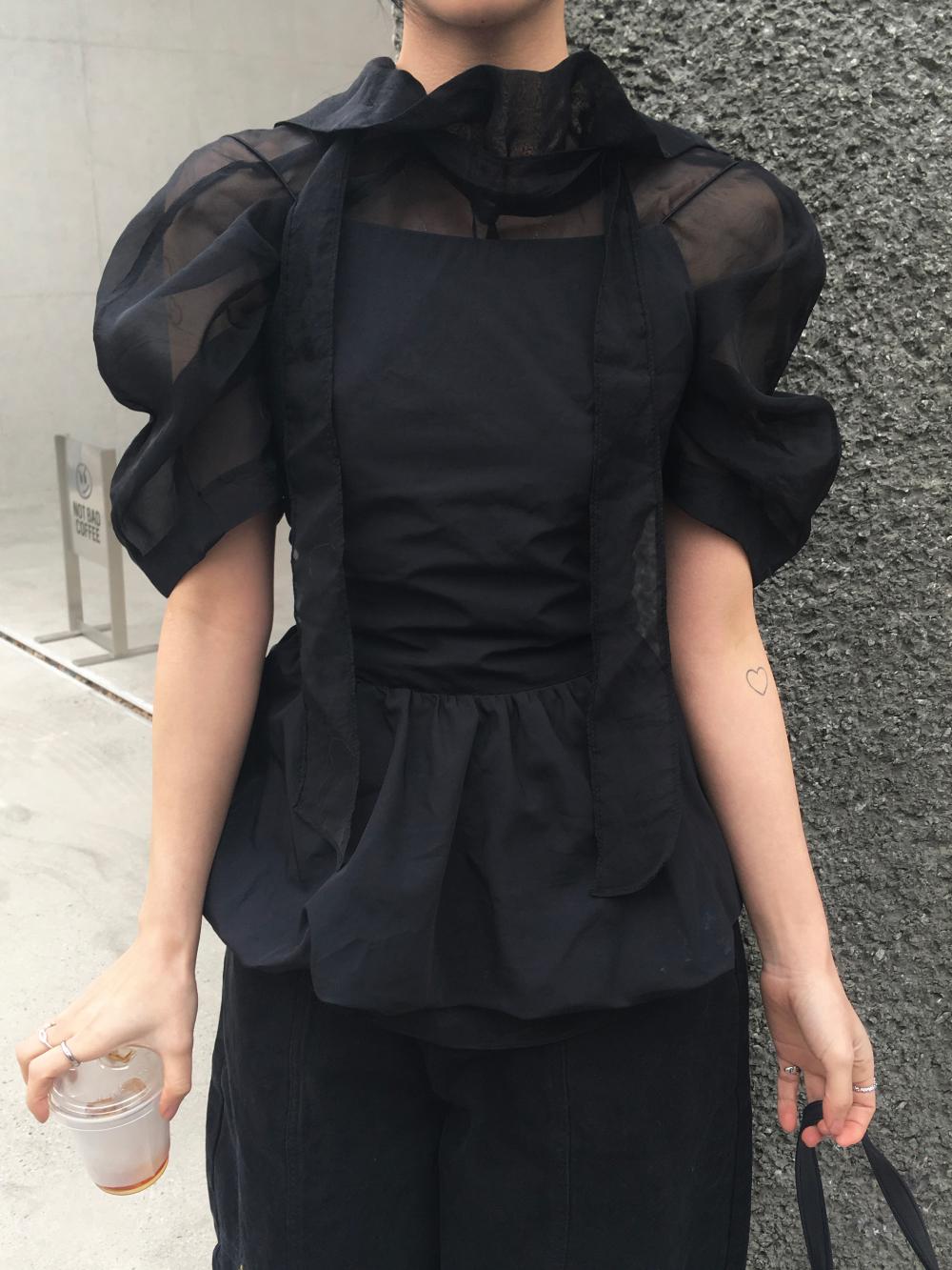 Softly Puff Blouse(2color)