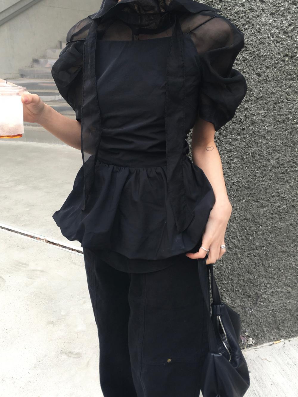Softly Puff Blouse(2color)