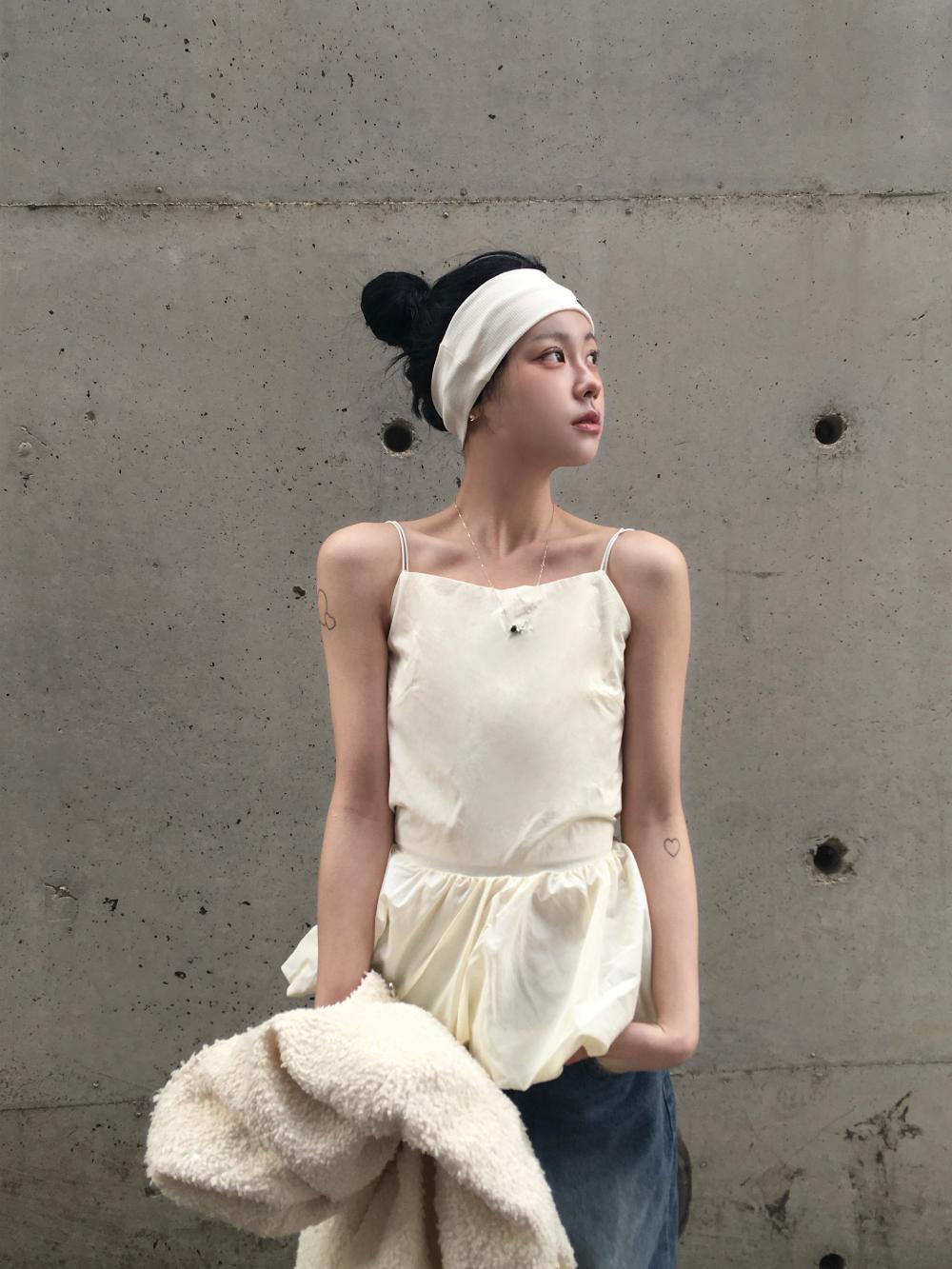 Balloon bustier(2color)