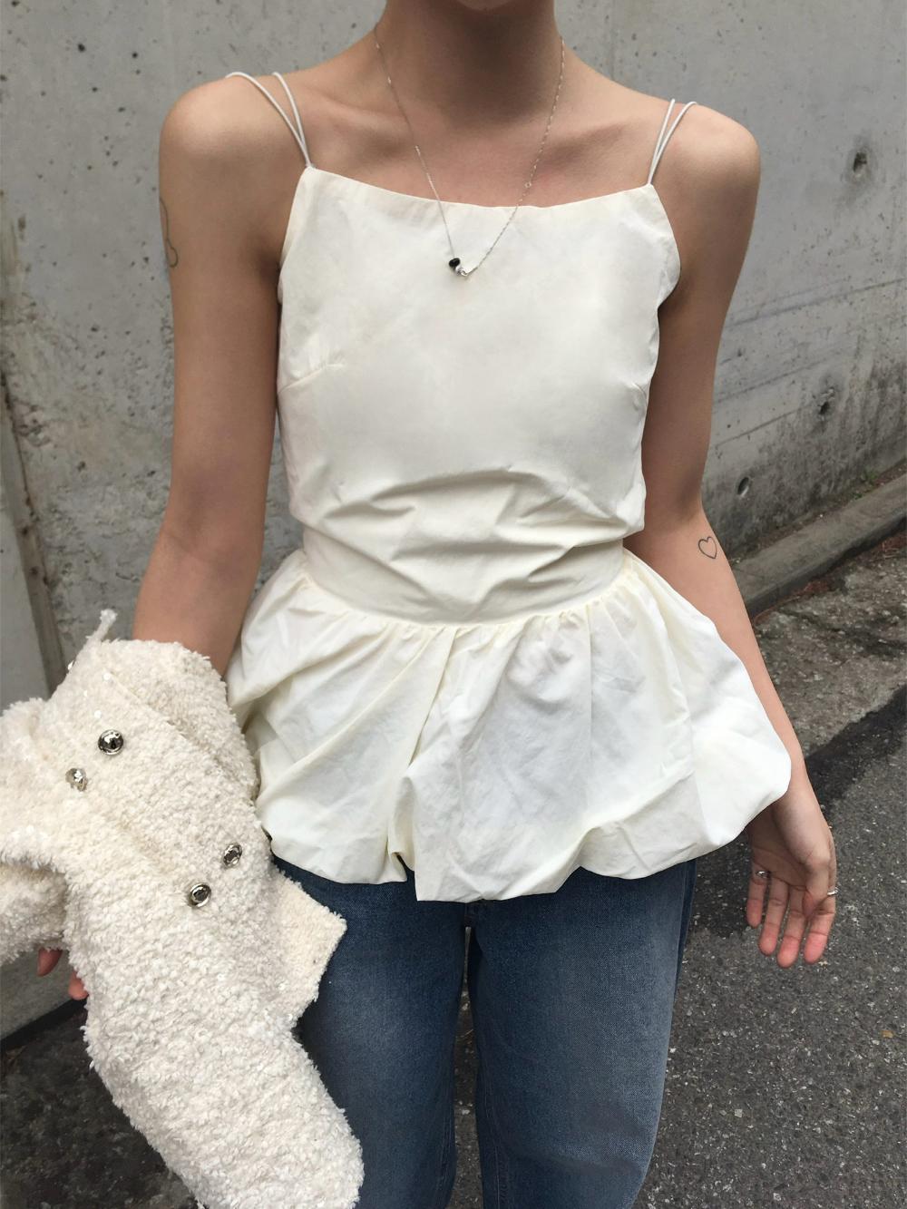 Balloon bustier(2color)