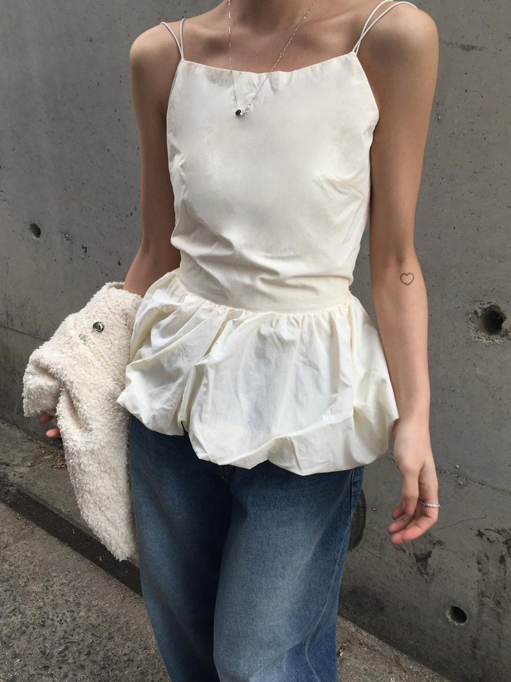 Balloon bustier(2color)